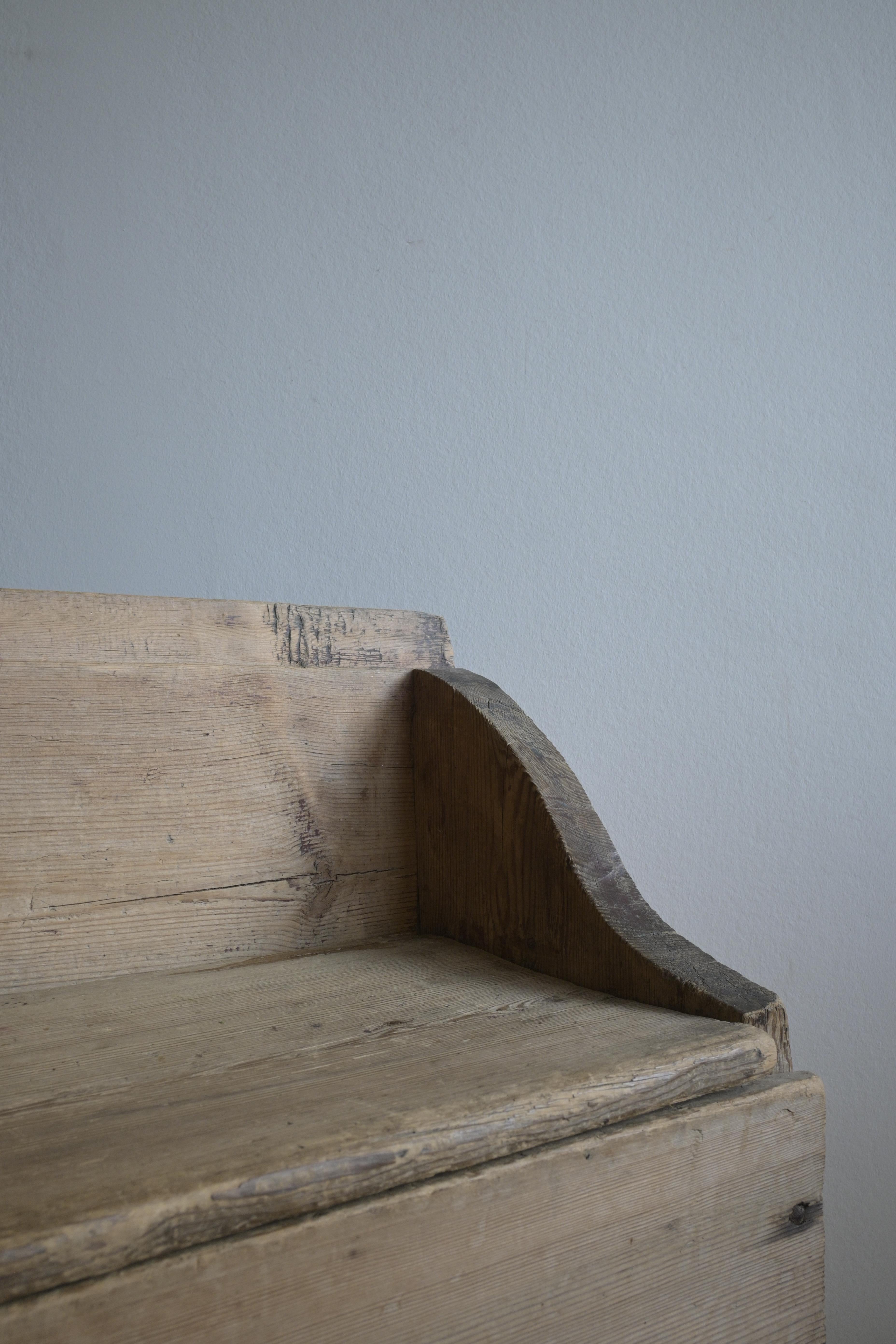 Pine Primitive Swedish Bench, also known as 