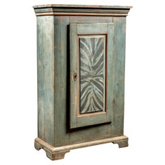 Rustic Swedish Cabinet in Blue