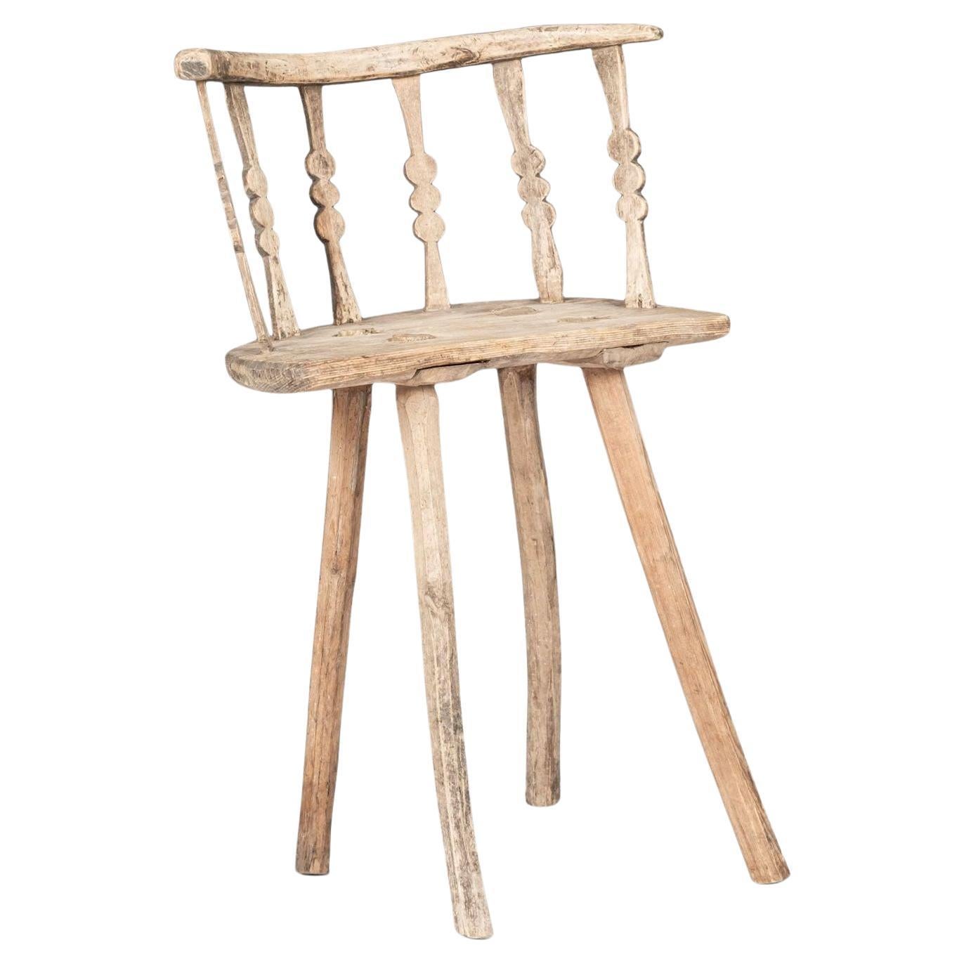 Primitive Swedish Chair For Sale