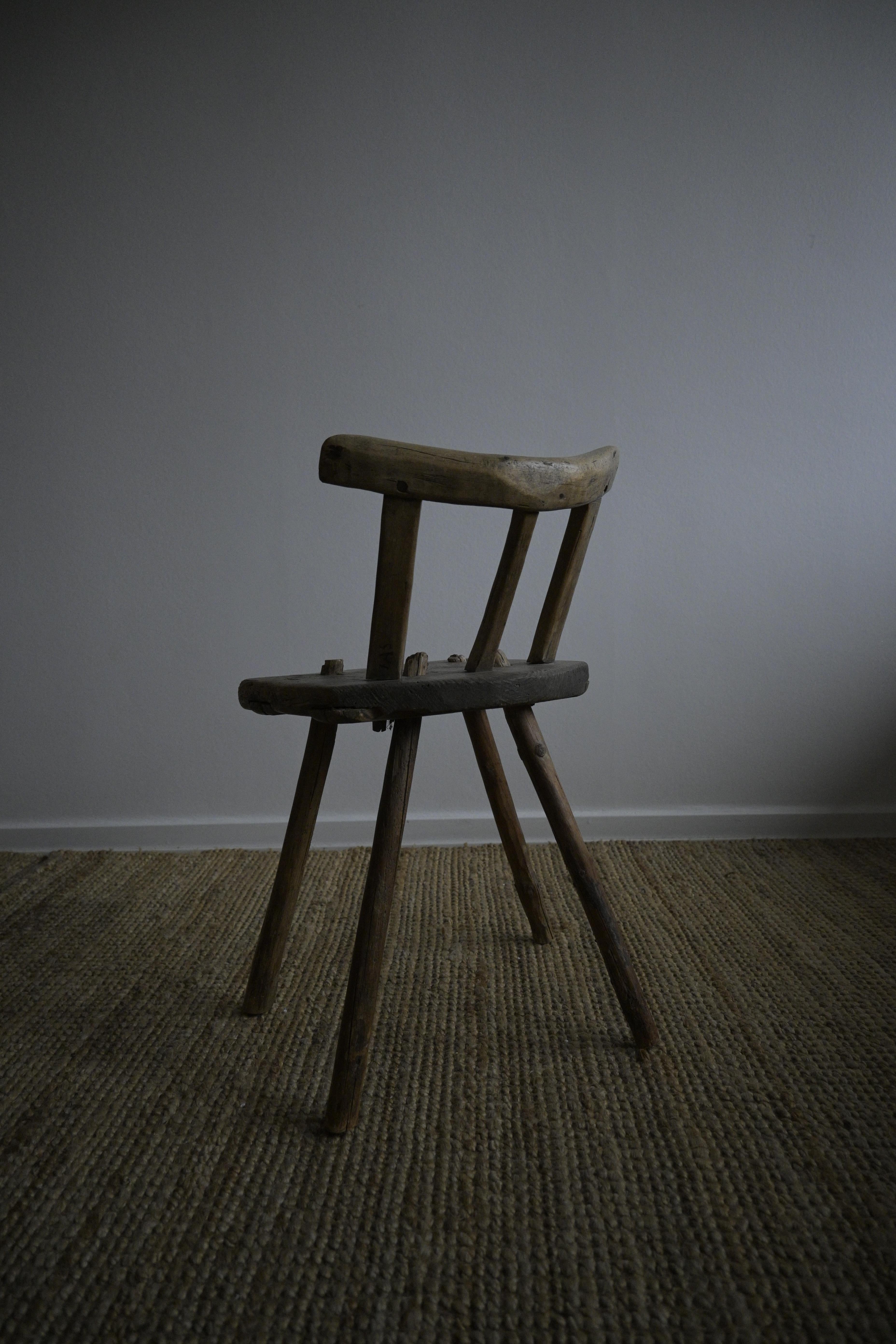 Primitive Swedish Child Stool early-18th century For Sale 3