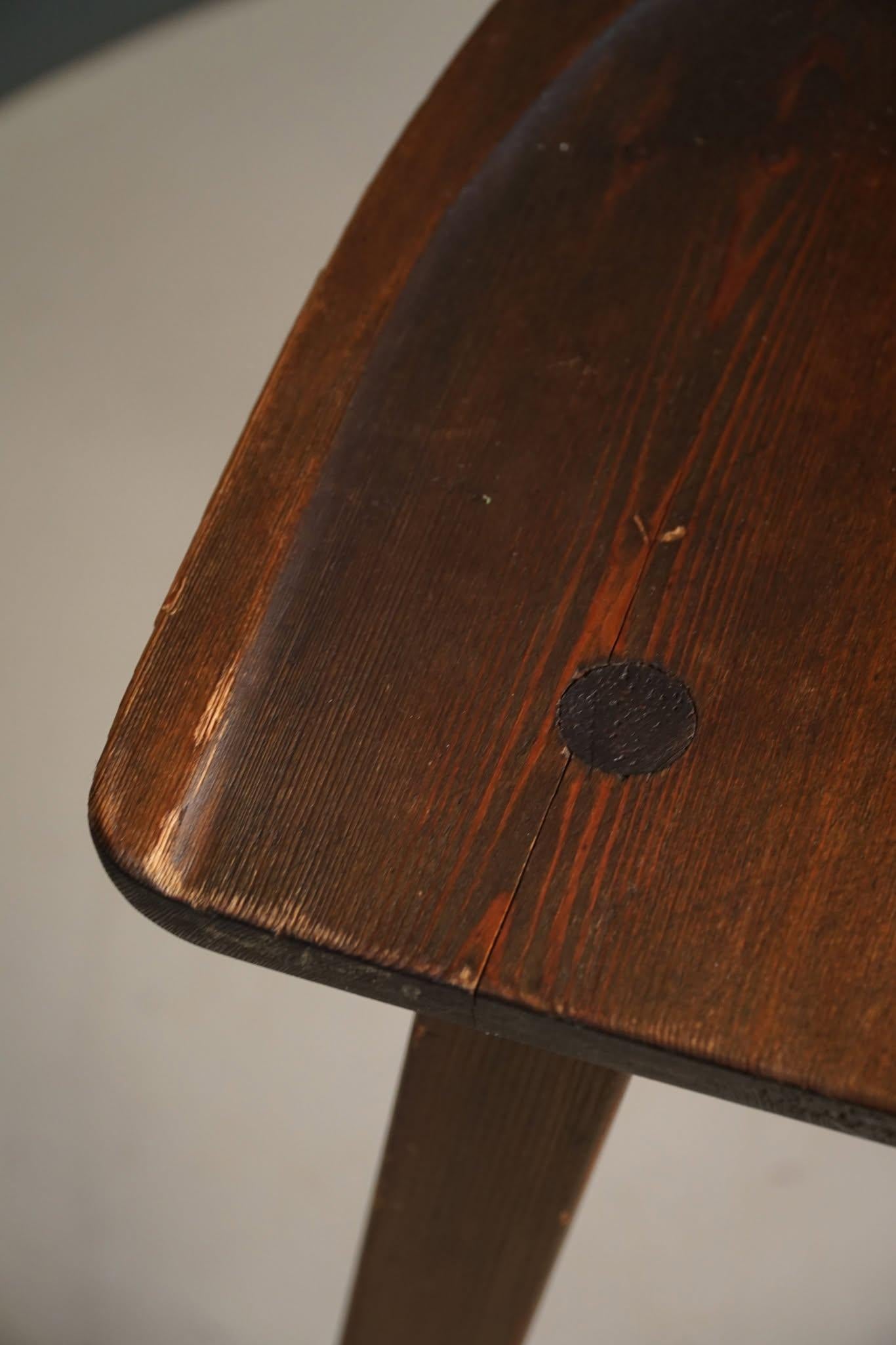 Chaise rustique en pin suédois, style Carl Malmsten, début du 20e siècle en vente 5