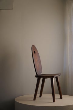 Chaise rustique en pin suédois, style Carl Malmsten, début du 20e siècle