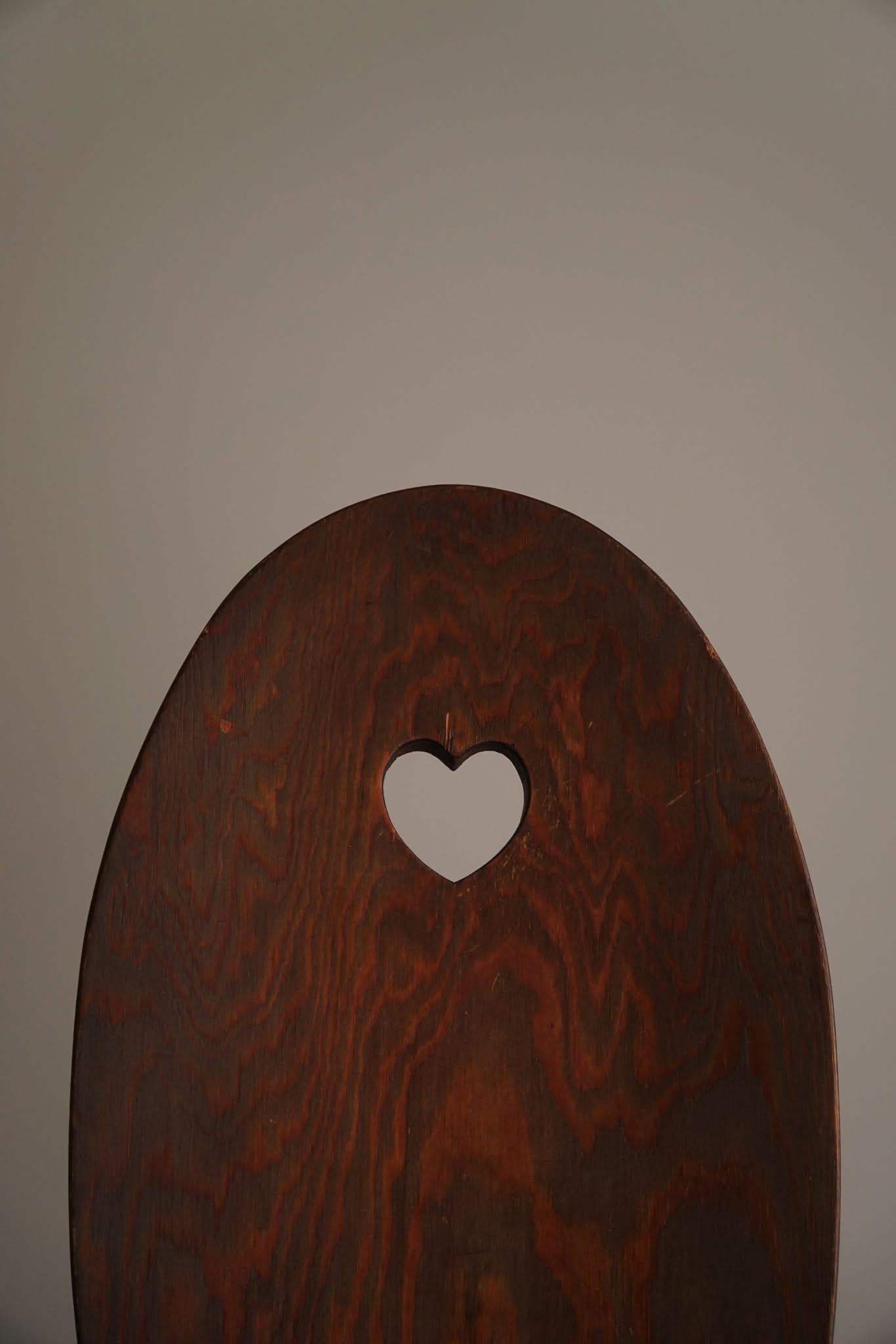 Chaise rustique en pin suédois, style Carl Malmsten, début du 20e siècle État moyen - En vente à Odense, DK