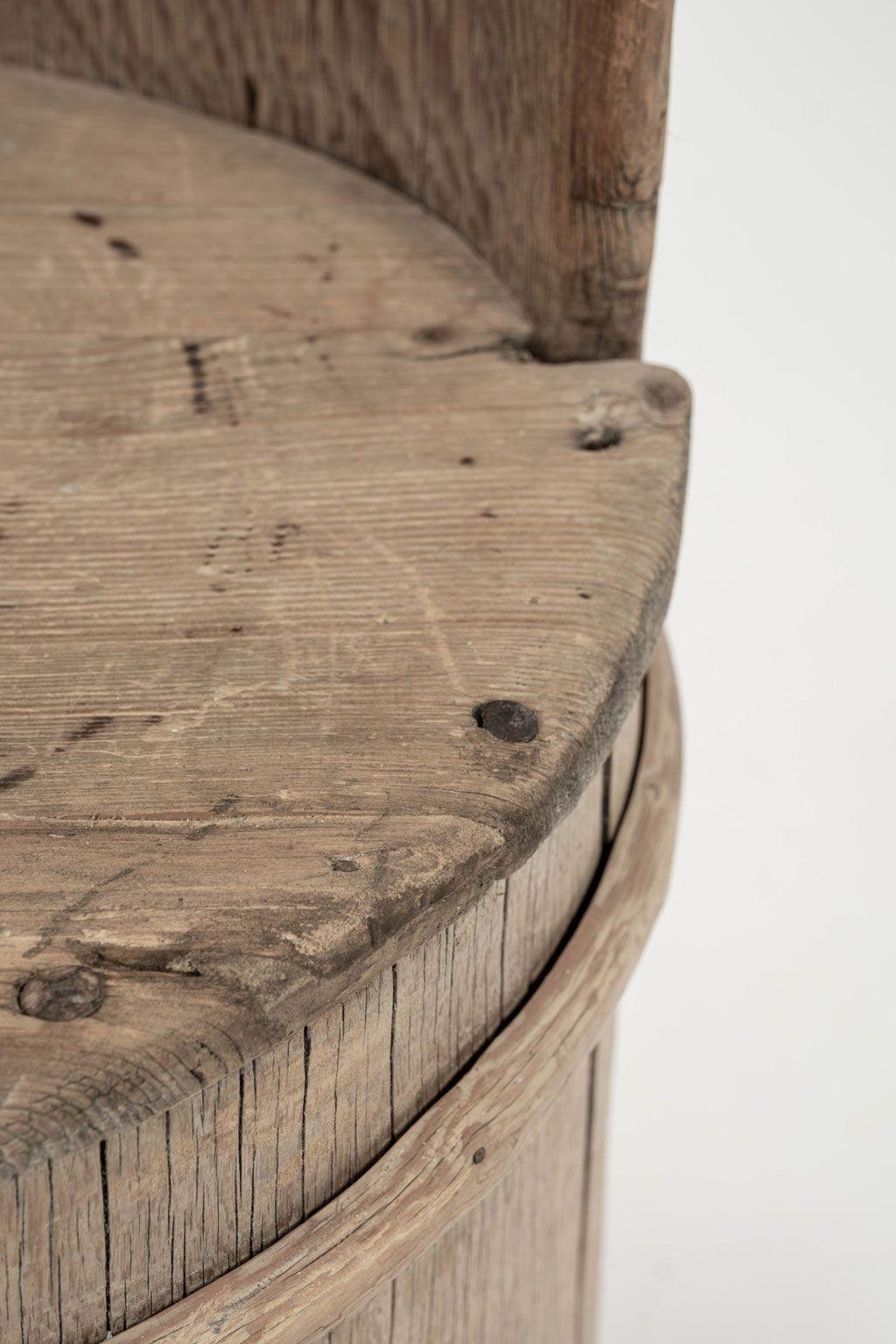 Primitive Swedish Pine Log Chair from Dalarna For Sale 6