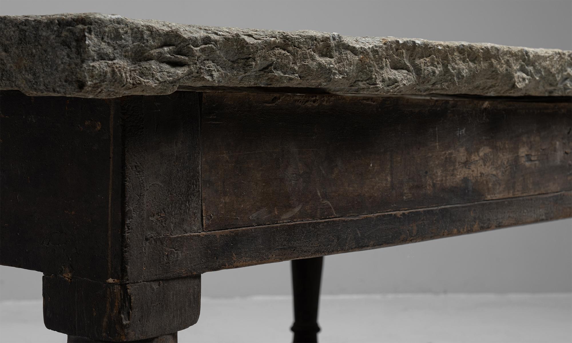 Primitive Table with Granite Top 5