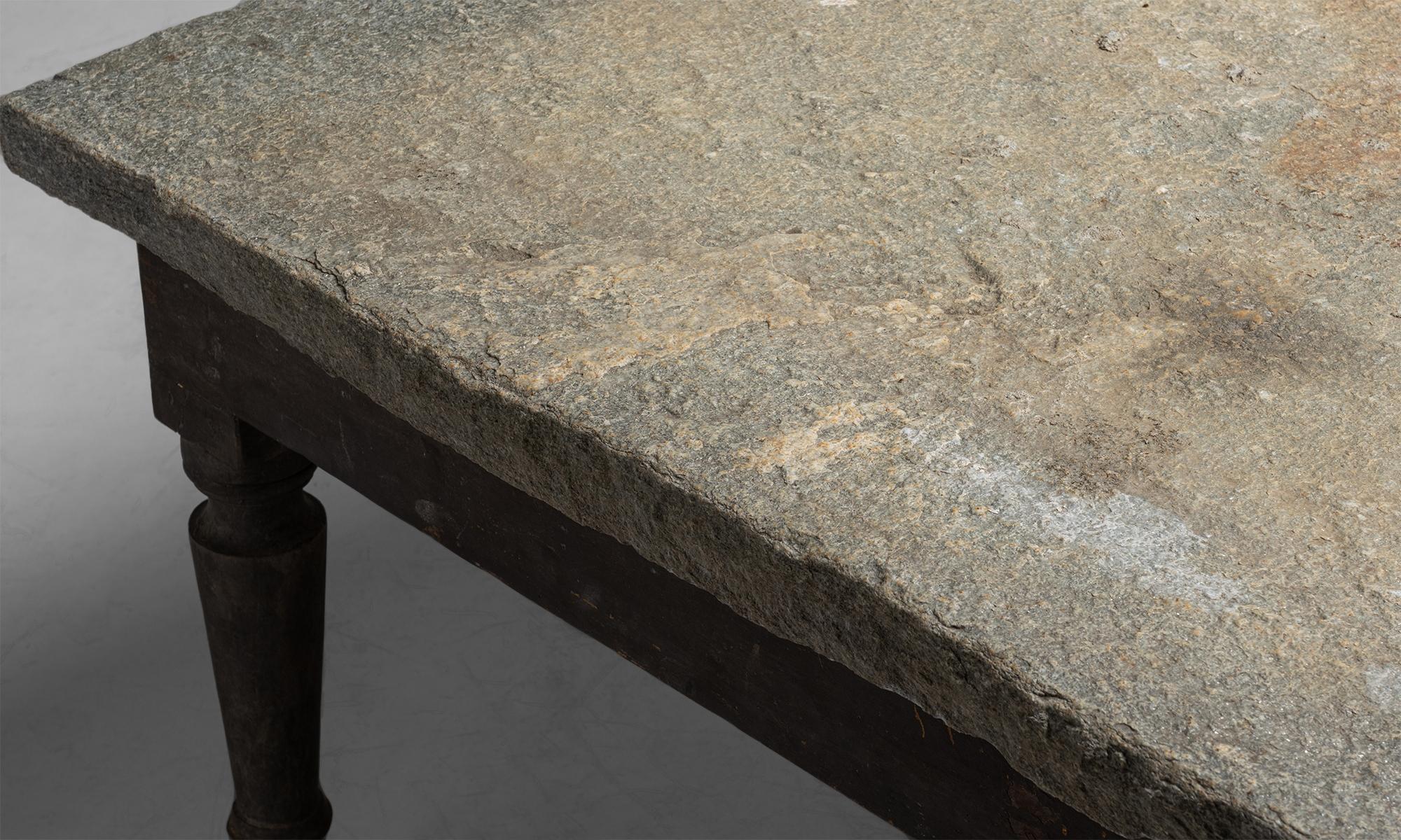 Primitive Table with Granite Top 1