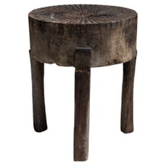 Primitive Table with Metal Inserts, France, circa 1900