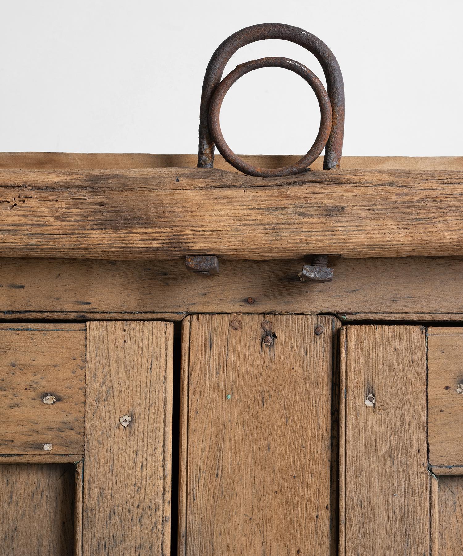 19th Century Primitive Tack Cabinet