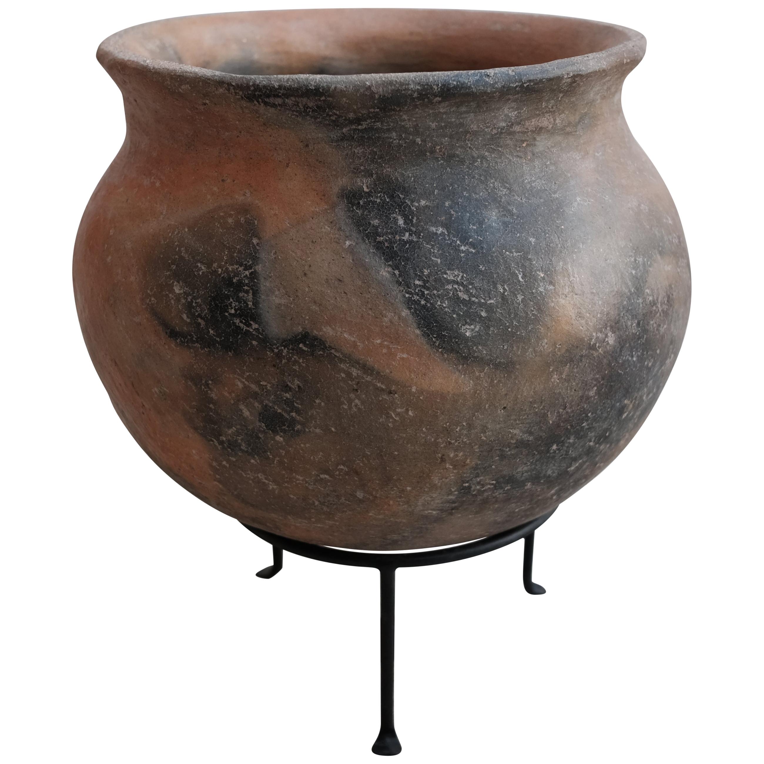 Primitive Terracotta Pot from Oaxaca, Mexico