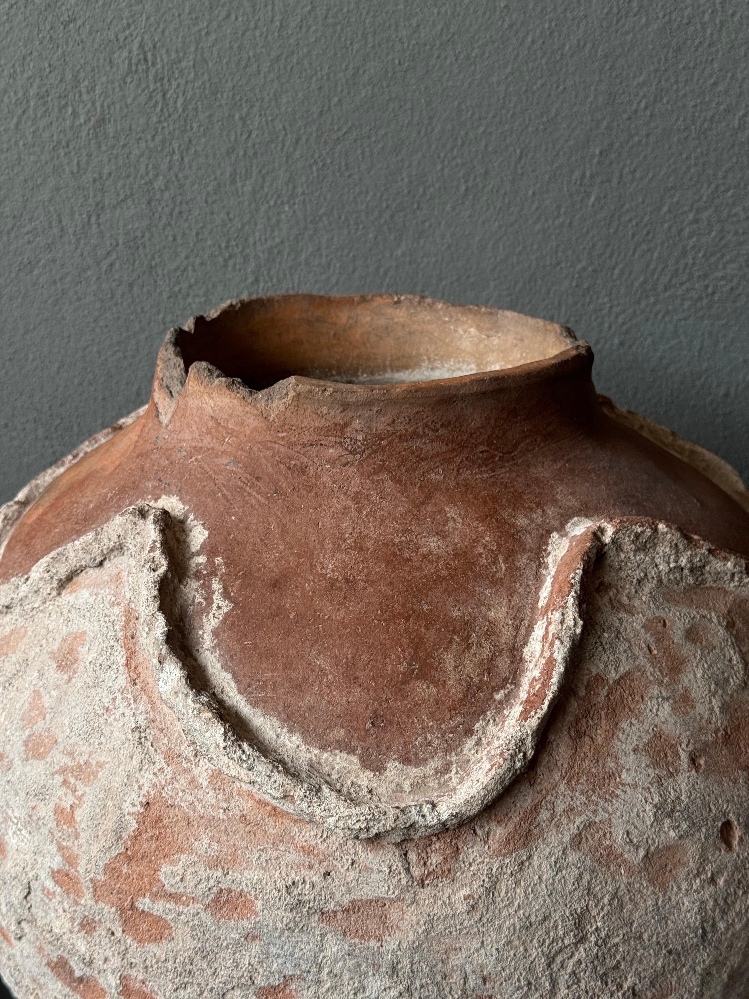Primitive terracotta water pot from the coast of Michoacan, Mexico, circa 1920´s