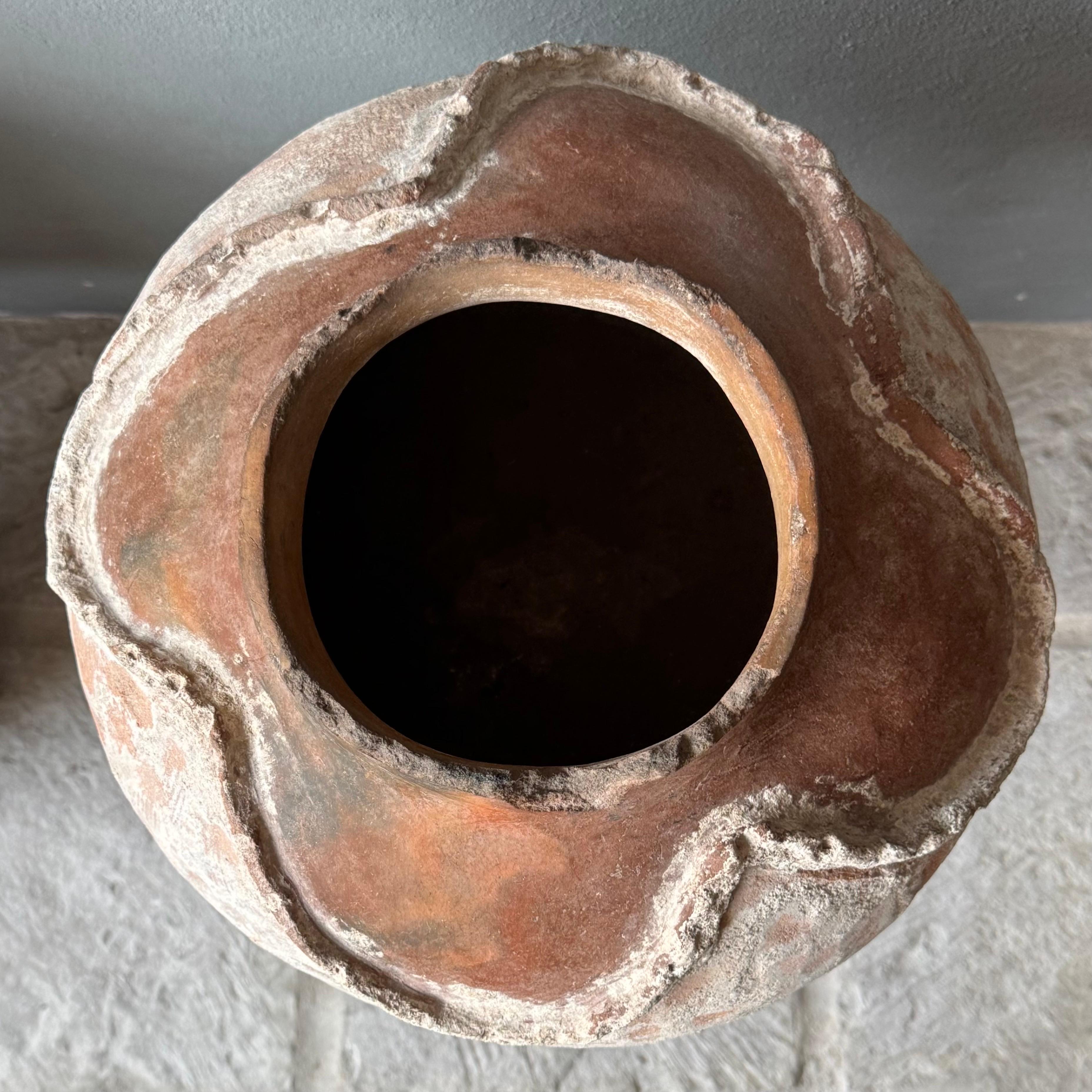 Ceramic Primitive Terracotta Water Pot From Mexico, Circa 1920´s For Sale