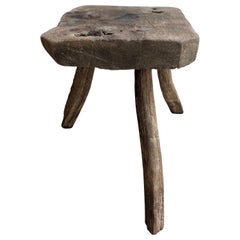 Primitive Three-Legged Stool From Mexico