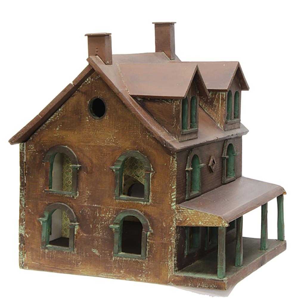 This positively charming little dolly house has a real architectural knack. We love the hodgepodge of styles and elements in this 1920s era handmade toy. Each room has been wallpapered differently and a small rag rug has been made for the attic.