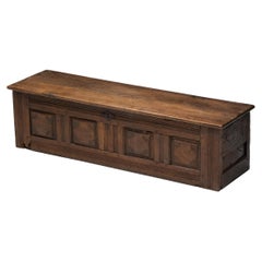 Used Primitive Travail Populaire Chest, France, 19th Century