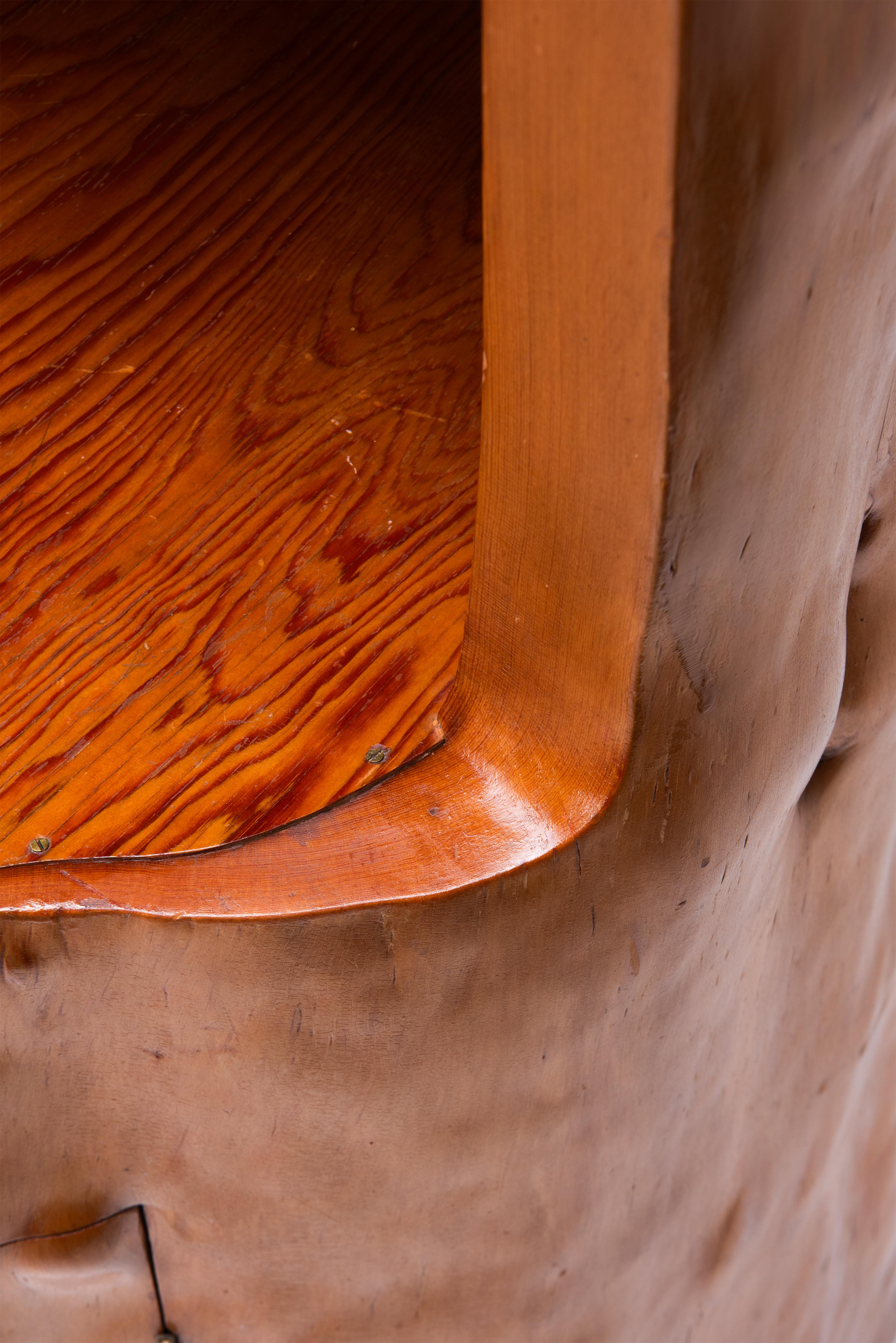 Primitive Tree Trunk Cabinet / Bar 6