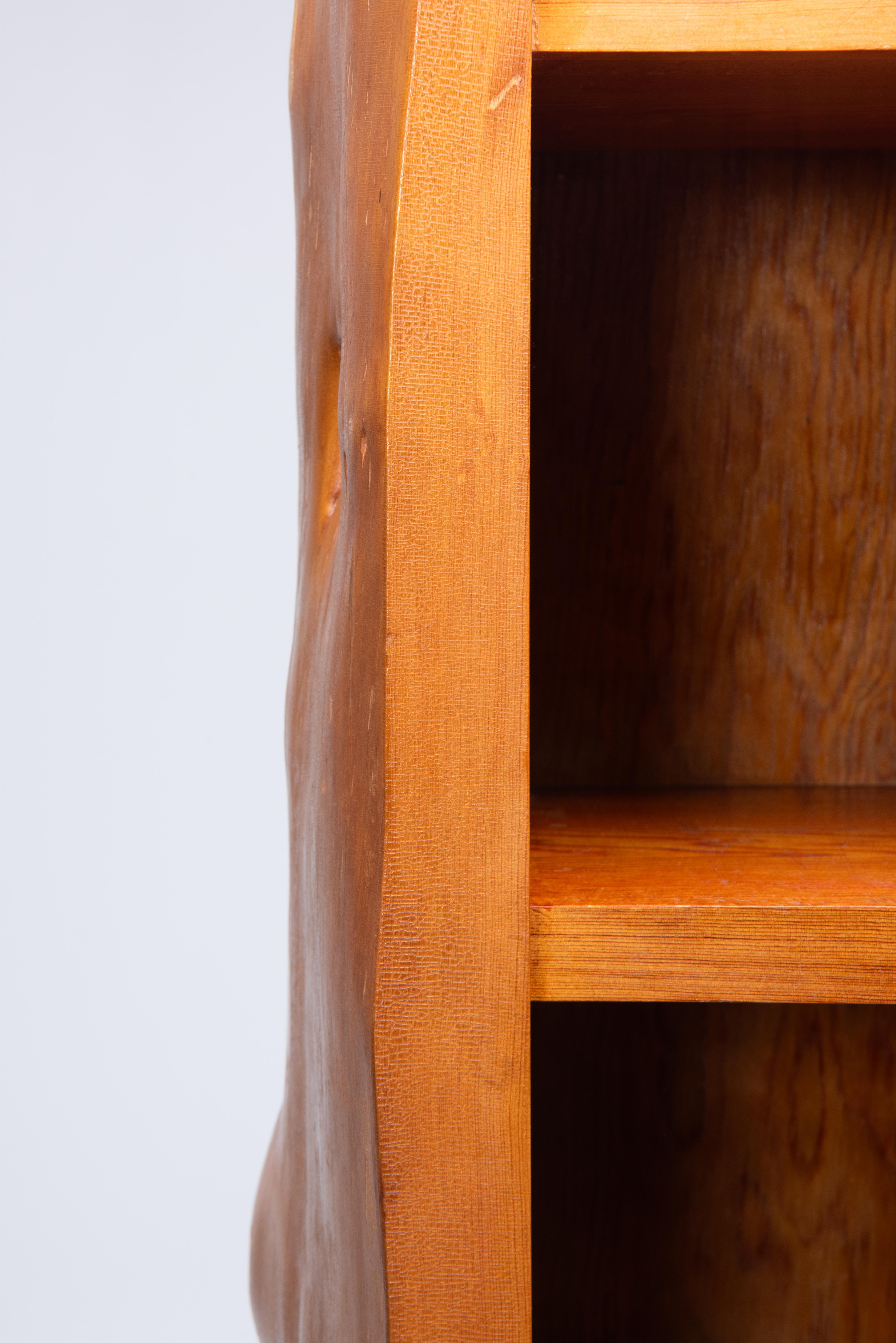 Swedish Primitive Tree Trunk Cabinet / Bar