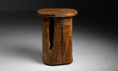 Primitive Tree Trunk Cabinet / Bar, France, circa 1950