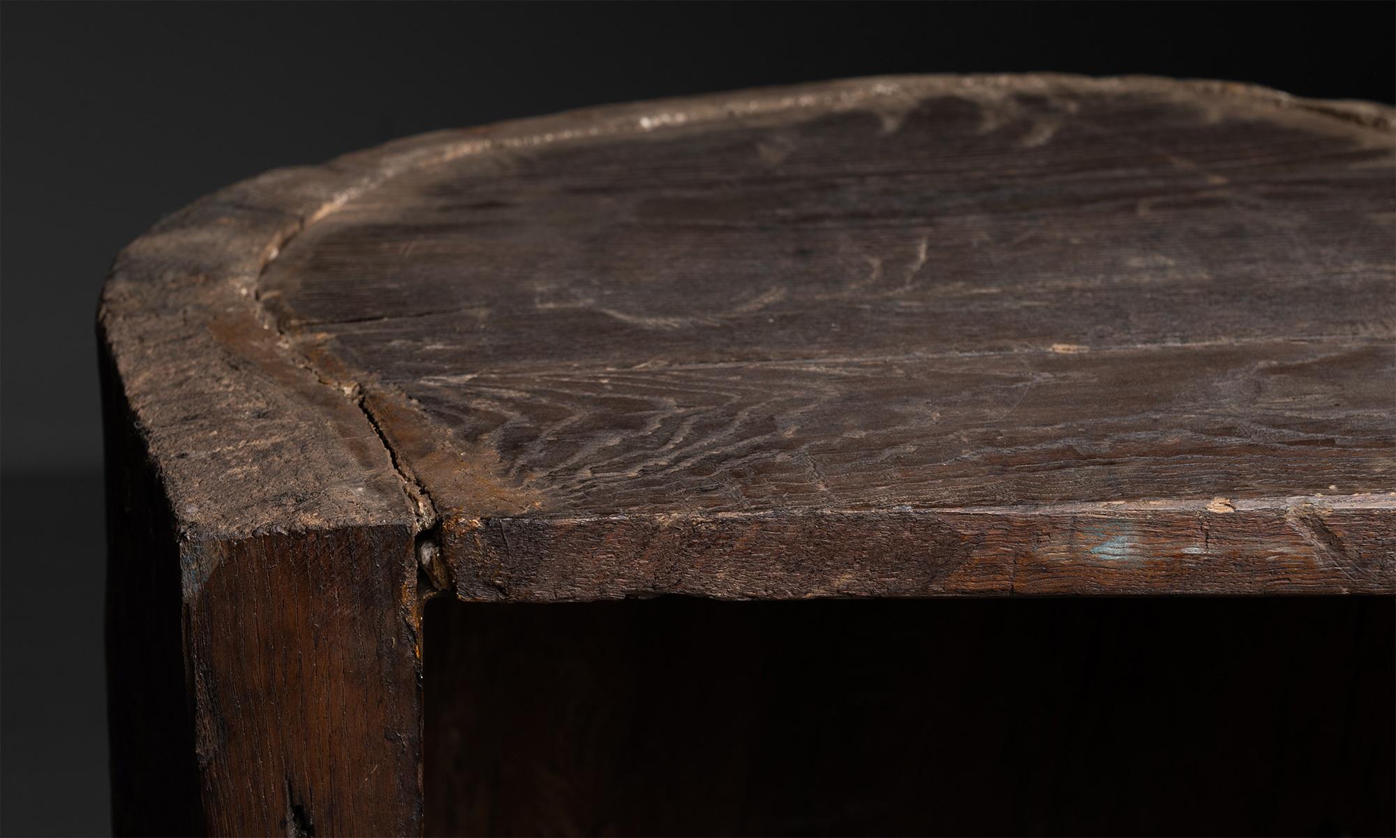 French Primitive Tree Trunk Shelf, France, circa 1930