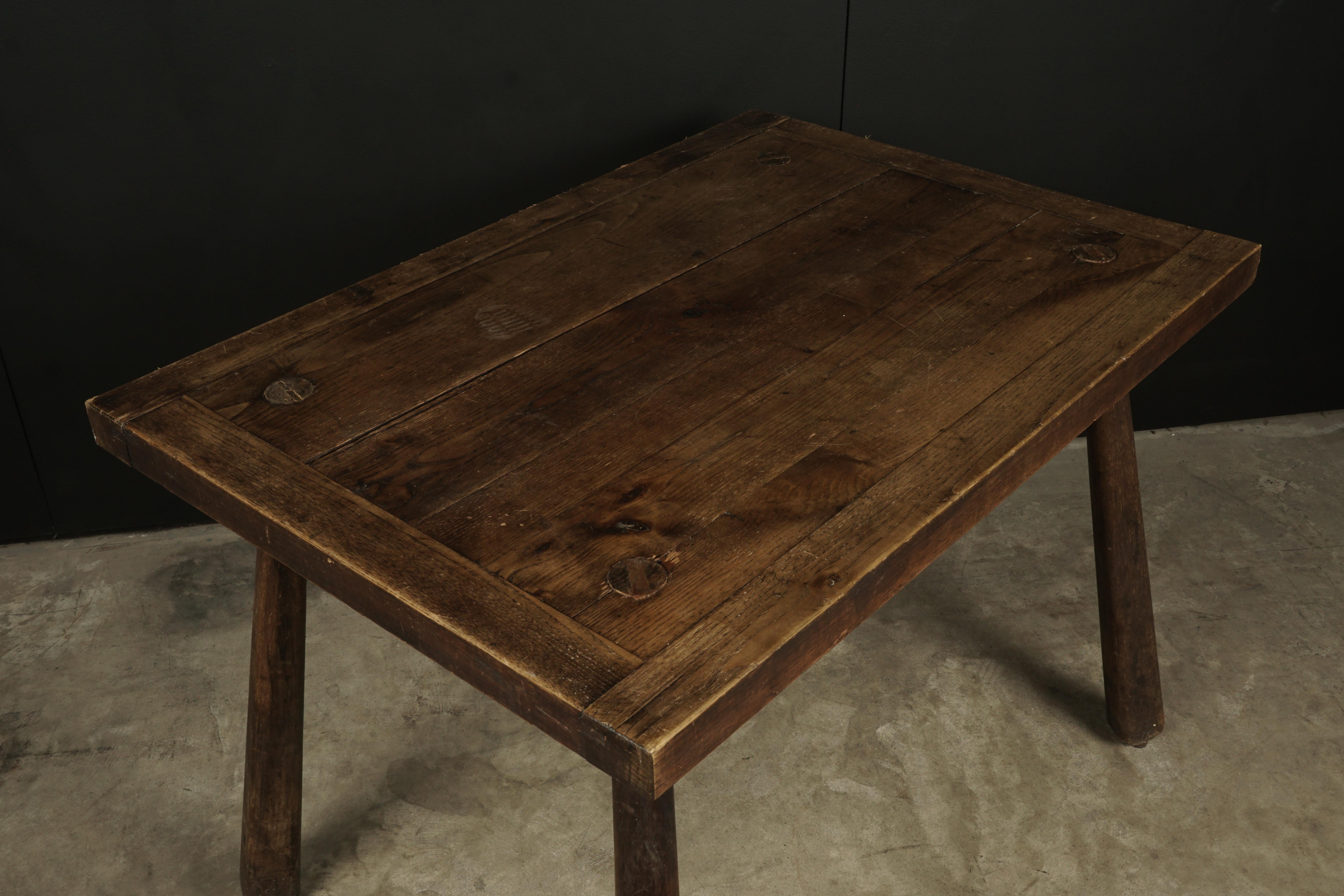 Primitive Vintage Console Table from France, 1960s In Good Condition In Nashville, TN