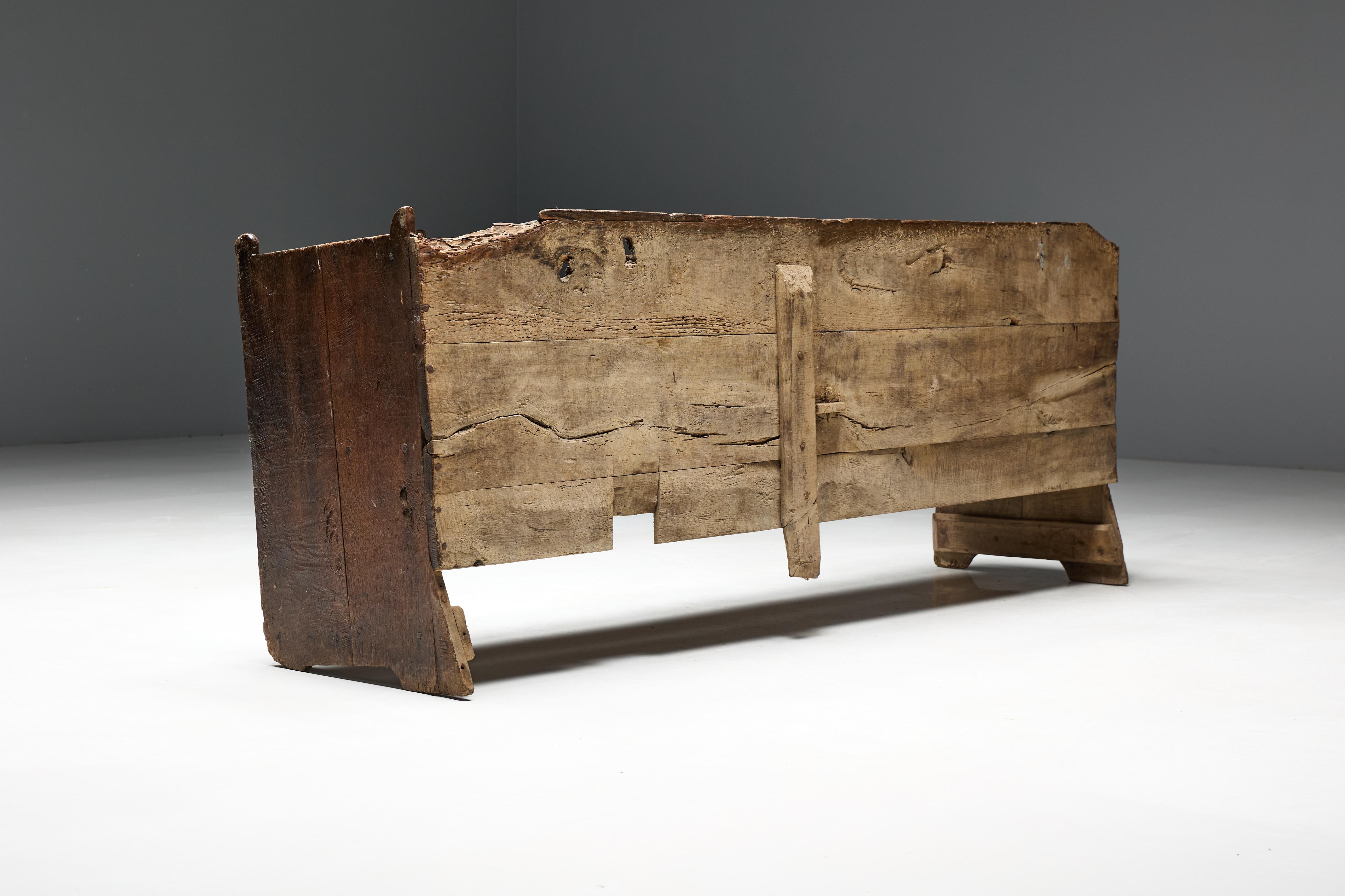 Banc rustique Wabi Sabi, France, 19ème siècle en vente 5