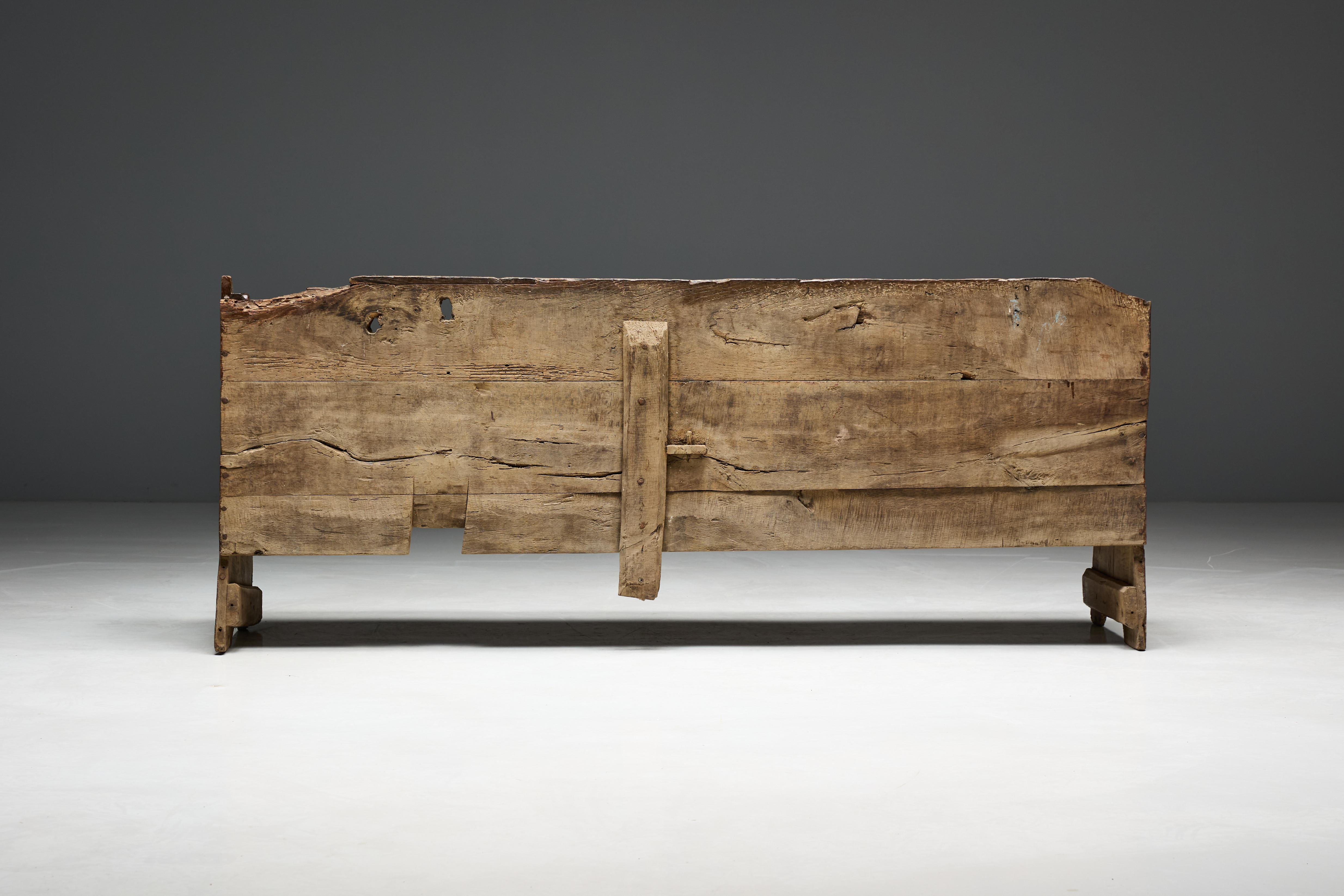 Banc rustique Wabi Sabi, France, 19ème siècle en vente 8