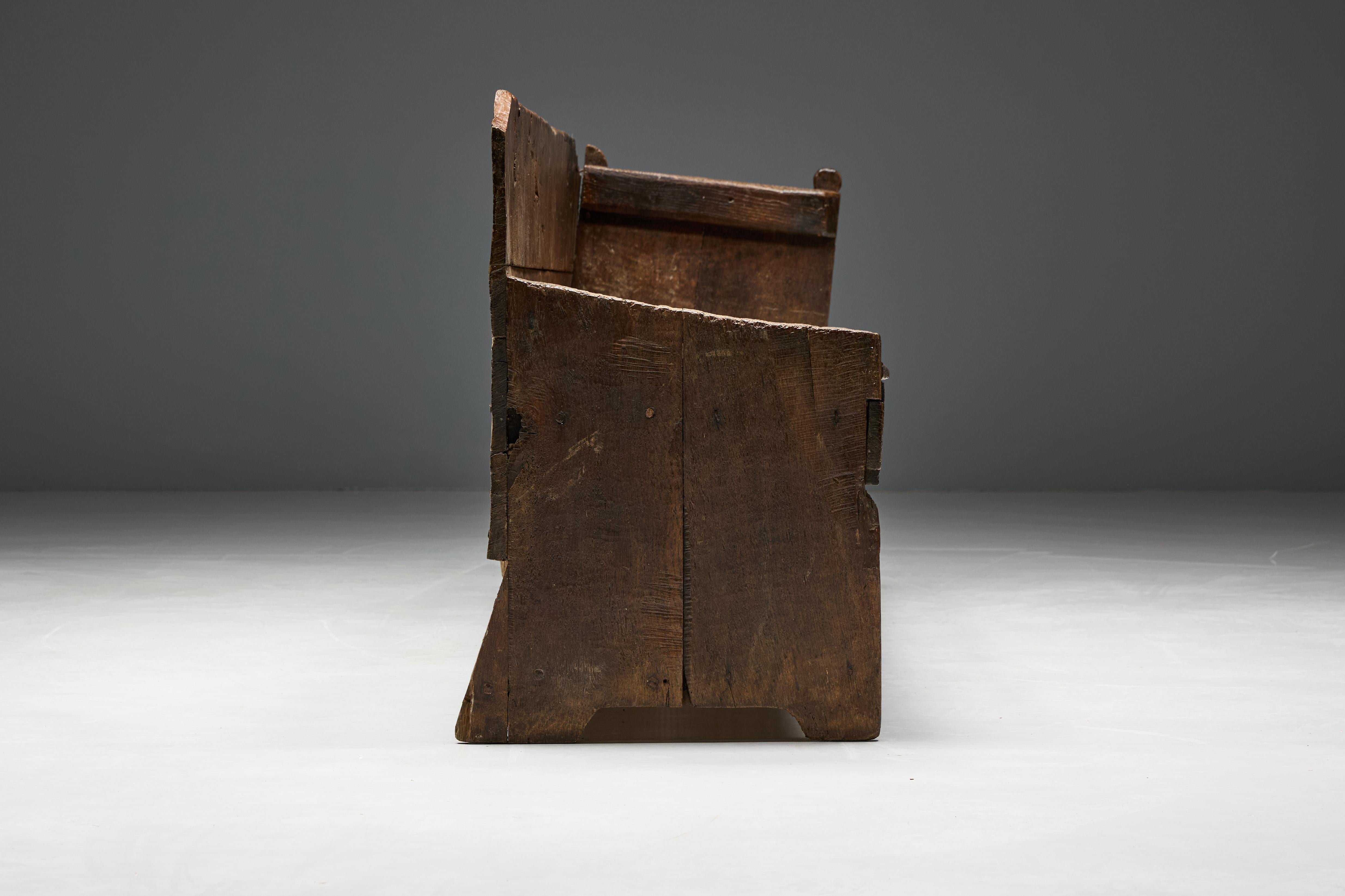 Banc rustique Wabi Sabi, France, 19ème siècle en vente 9