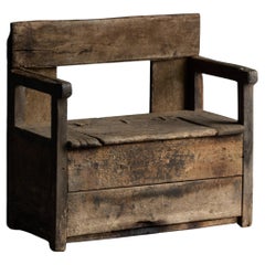 RusticRustic Wabi Sabi Bench, France, 19th Century