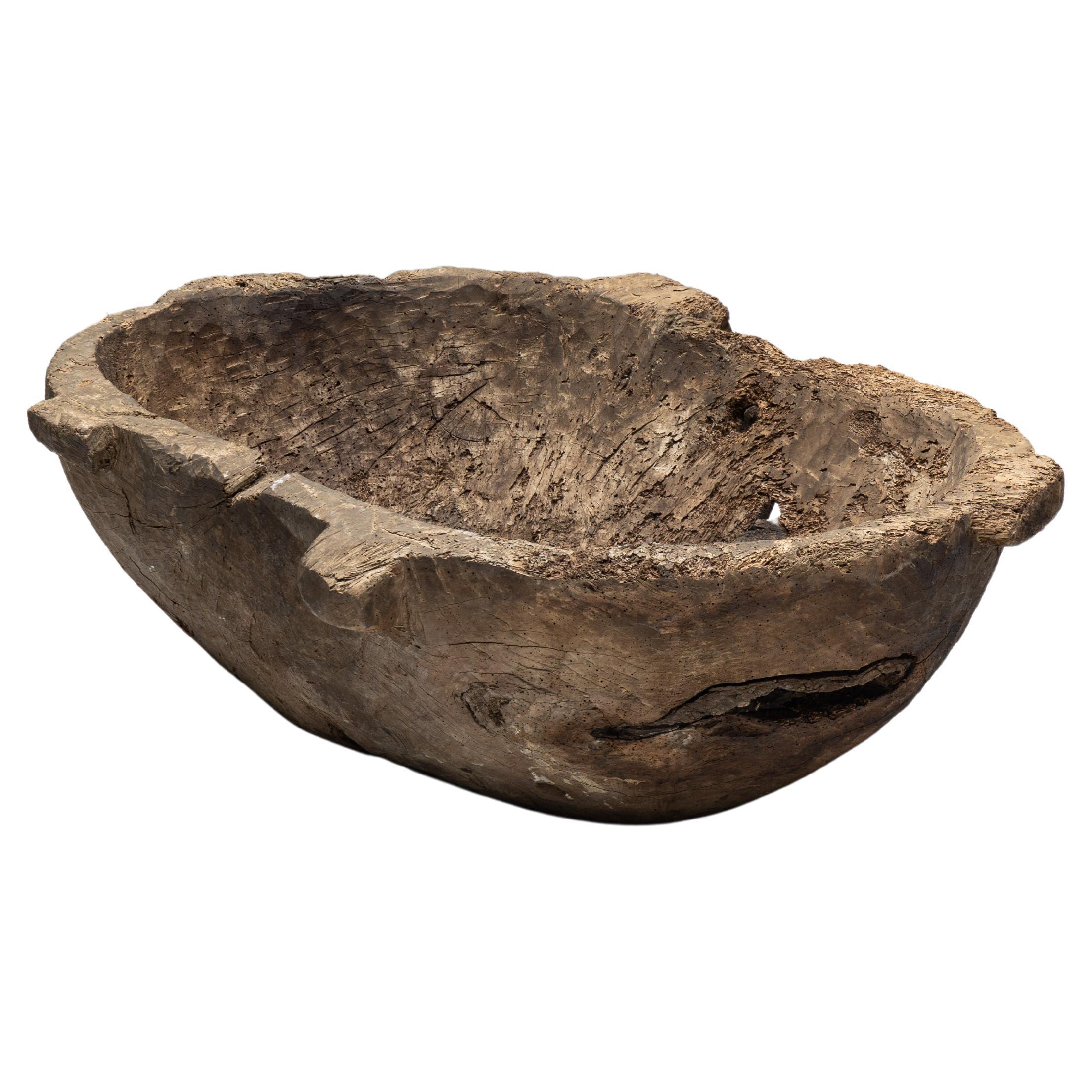 Primitive Wabi Sabi Bowl, France, 19th Century 