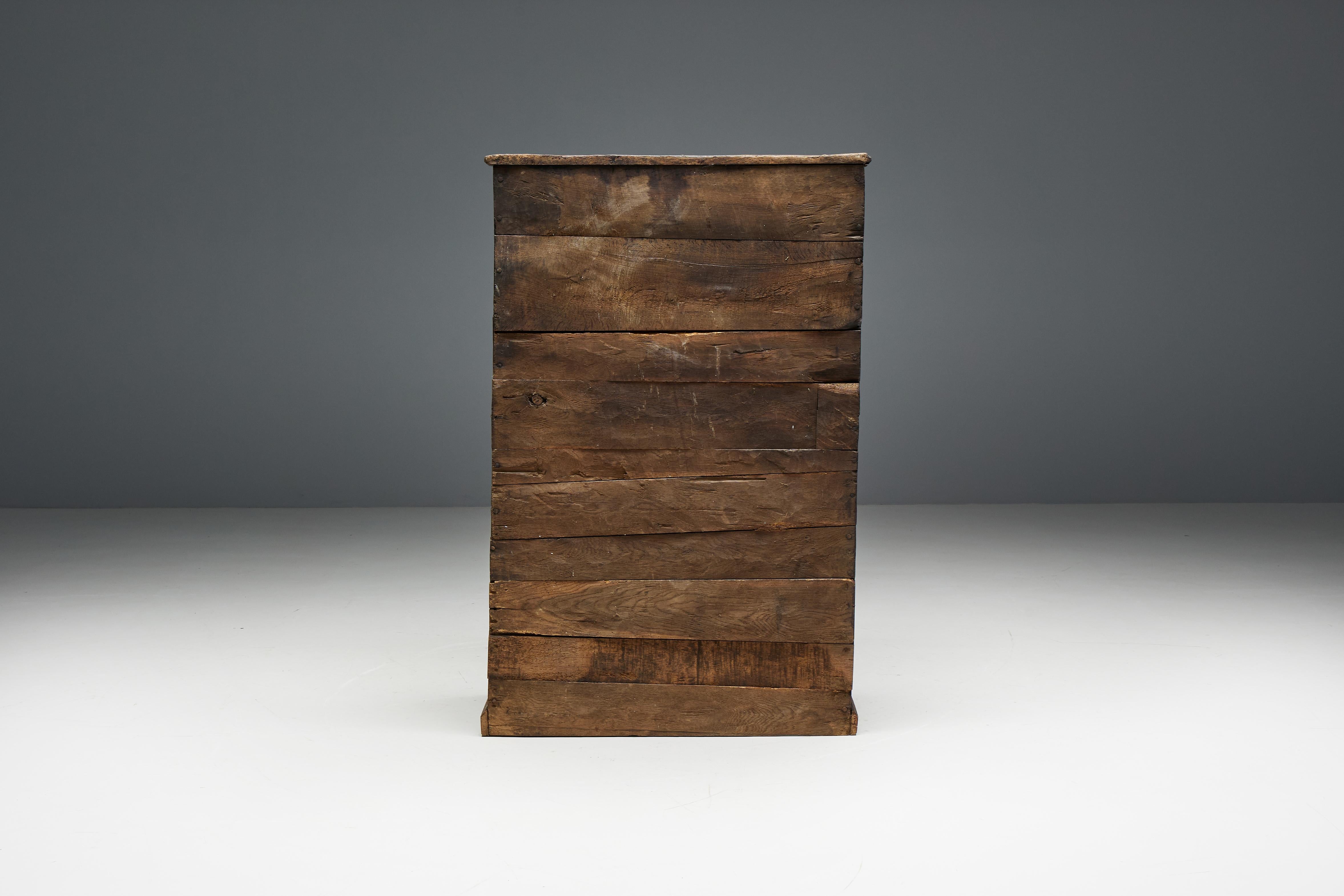 Gabinetto primitivo Wabi Sabi, Francia, XIX secolo in vendita 9