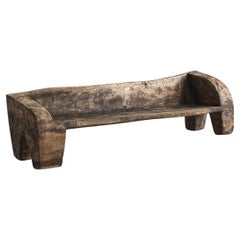 Primitive Wabi Sabi Dug-Out Caldas Style Elm Bench Primitive Wabi Sabi Dug-Out Caldas Style Elm Bench