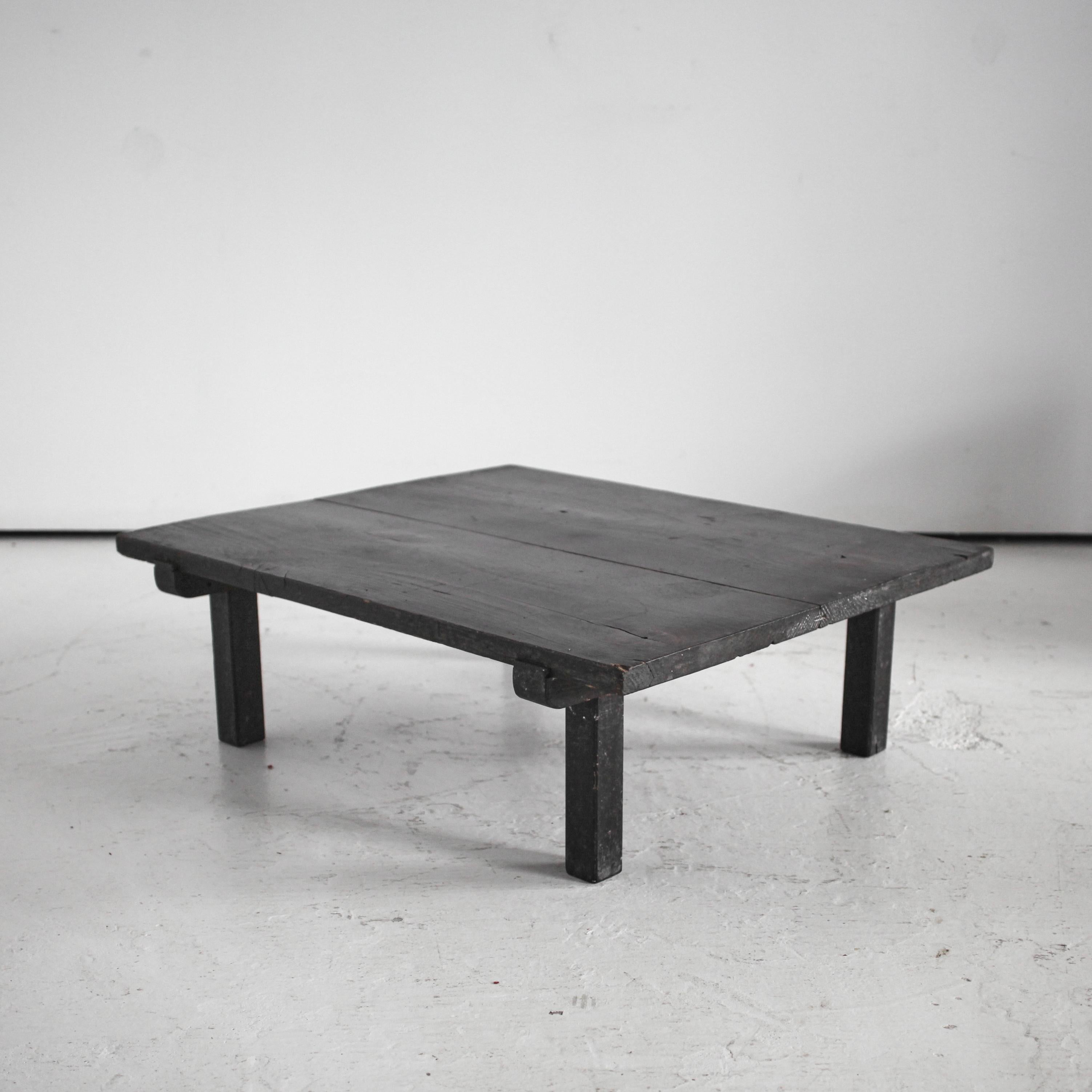 Mesa de té/café japonesa rústica Wabi Sabi de la época Meiji Japonés en venta
