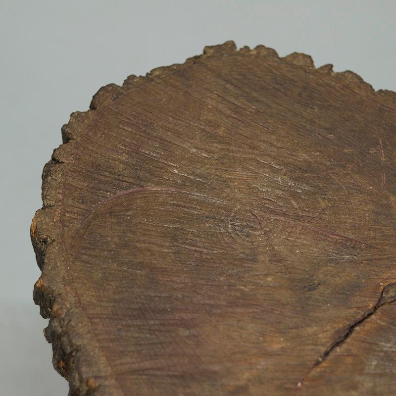 Primitive Wabi Sabi Pine Farmhouse Side Table en Bueno estado para la venta en OOSTERHOUT, NL