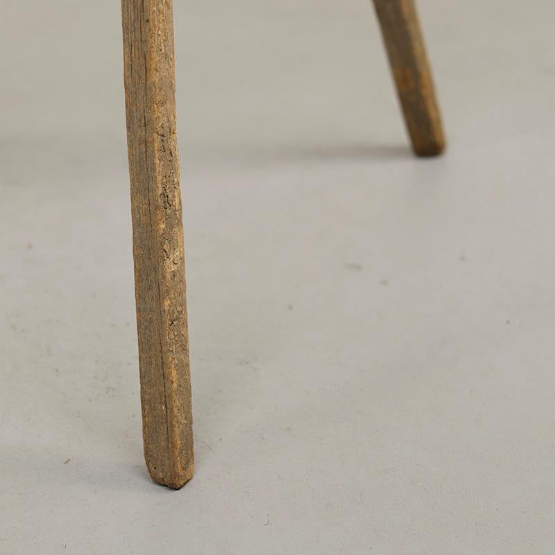 Primitive Wabi Sabi Pine Farmhouse Workbench / Side Table en vente 3