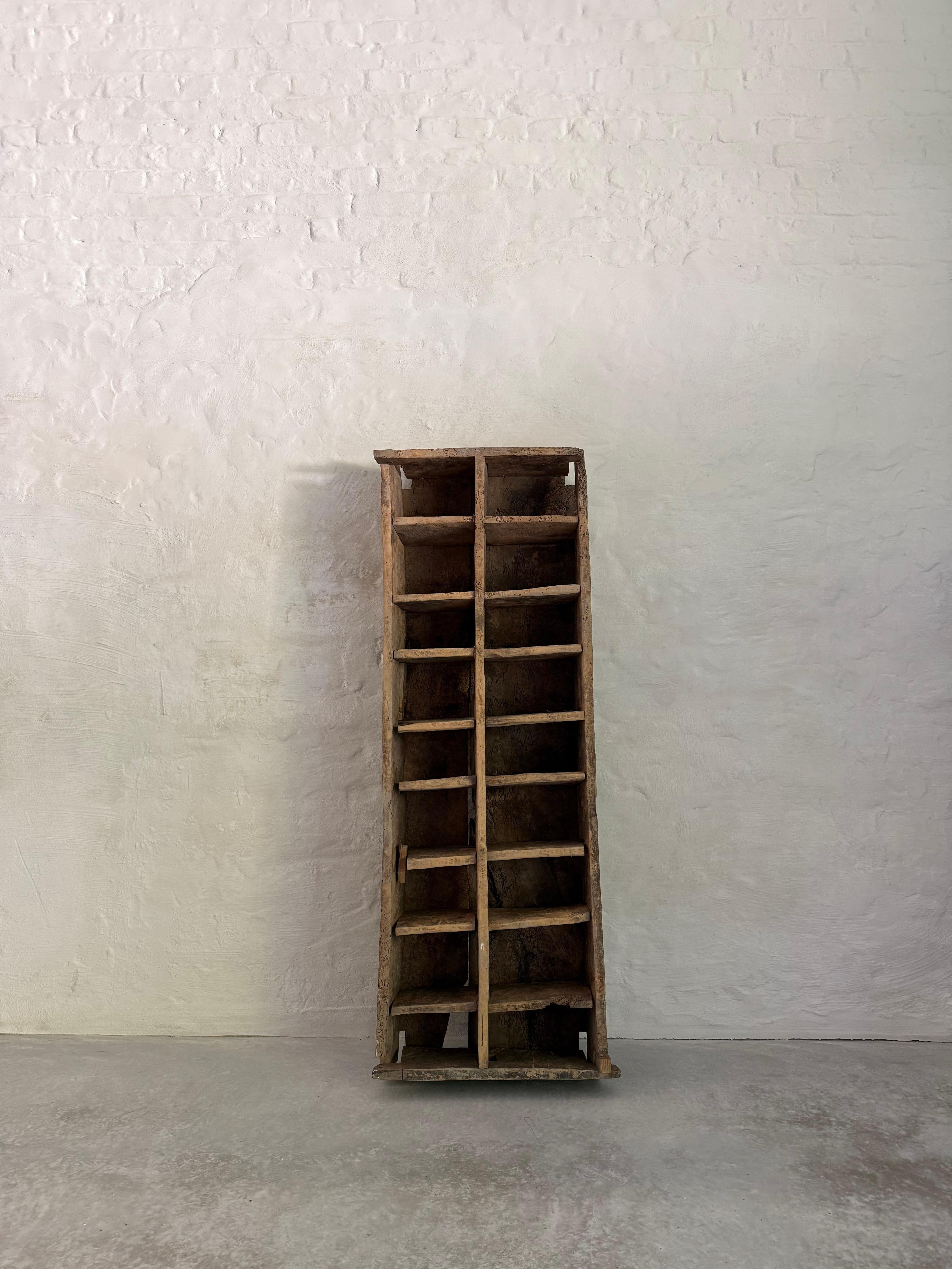 Primitive 18th Century Cabinet from the Pyrenees 
Wabi Sabi Style
Solid Construction in Pine
Open Shelves
