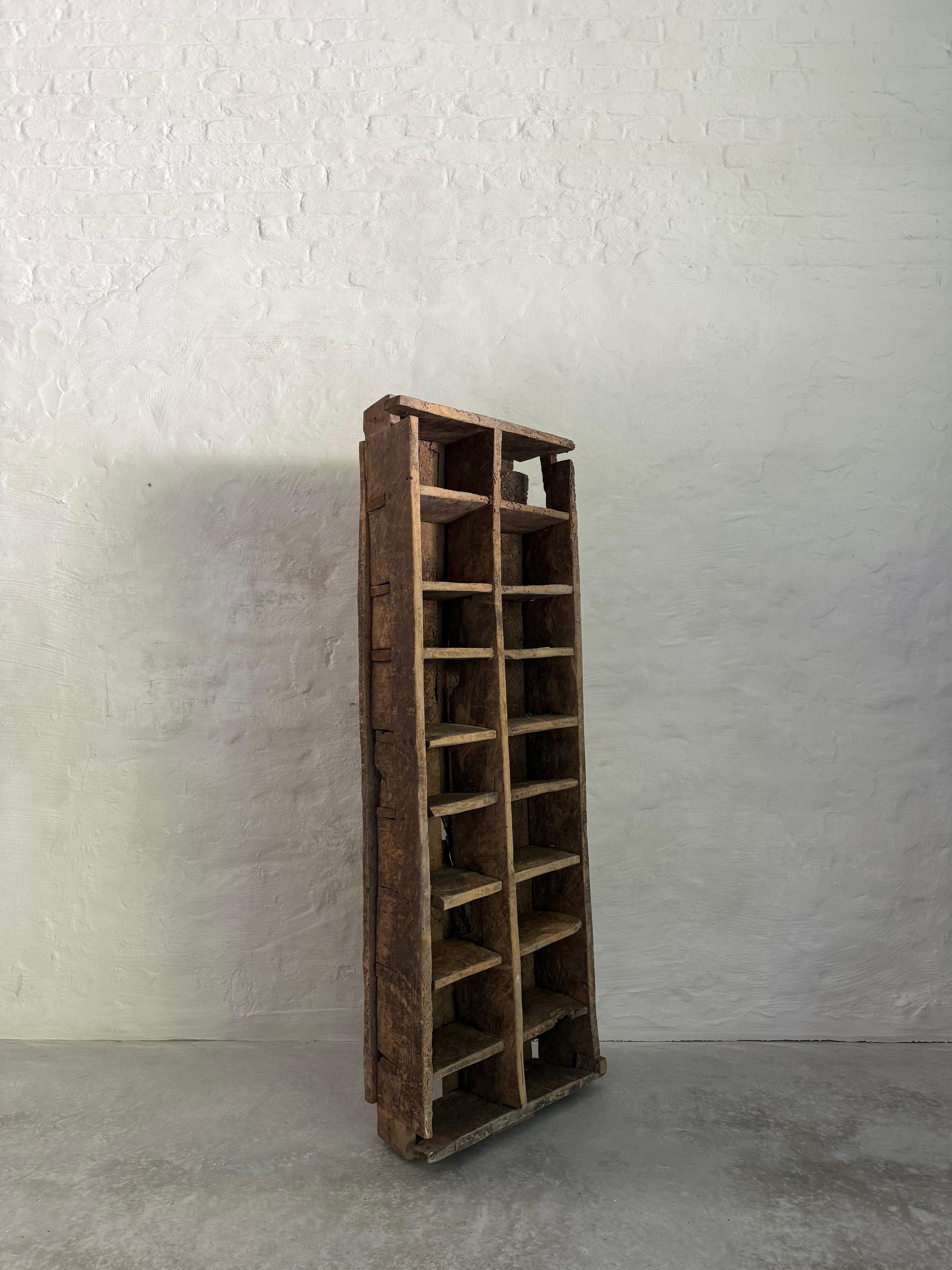 Spanish Primitive Wabi Sabi Shelving Cabinet from the Pyrenees For Sale