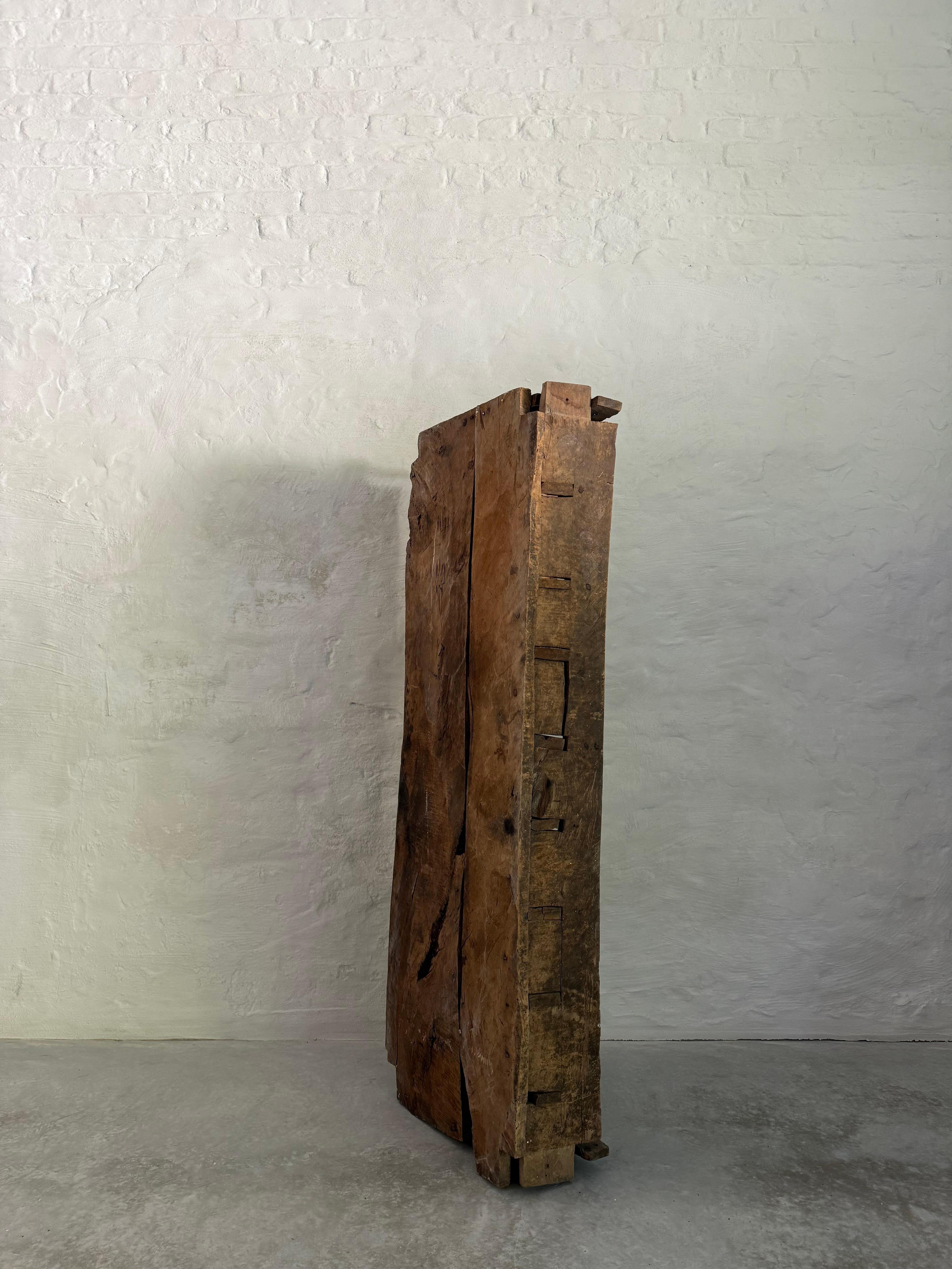 18th Century and Earlier Primitive Wabi Sabi Shelving Cabinet from the Pyrenees For Sale