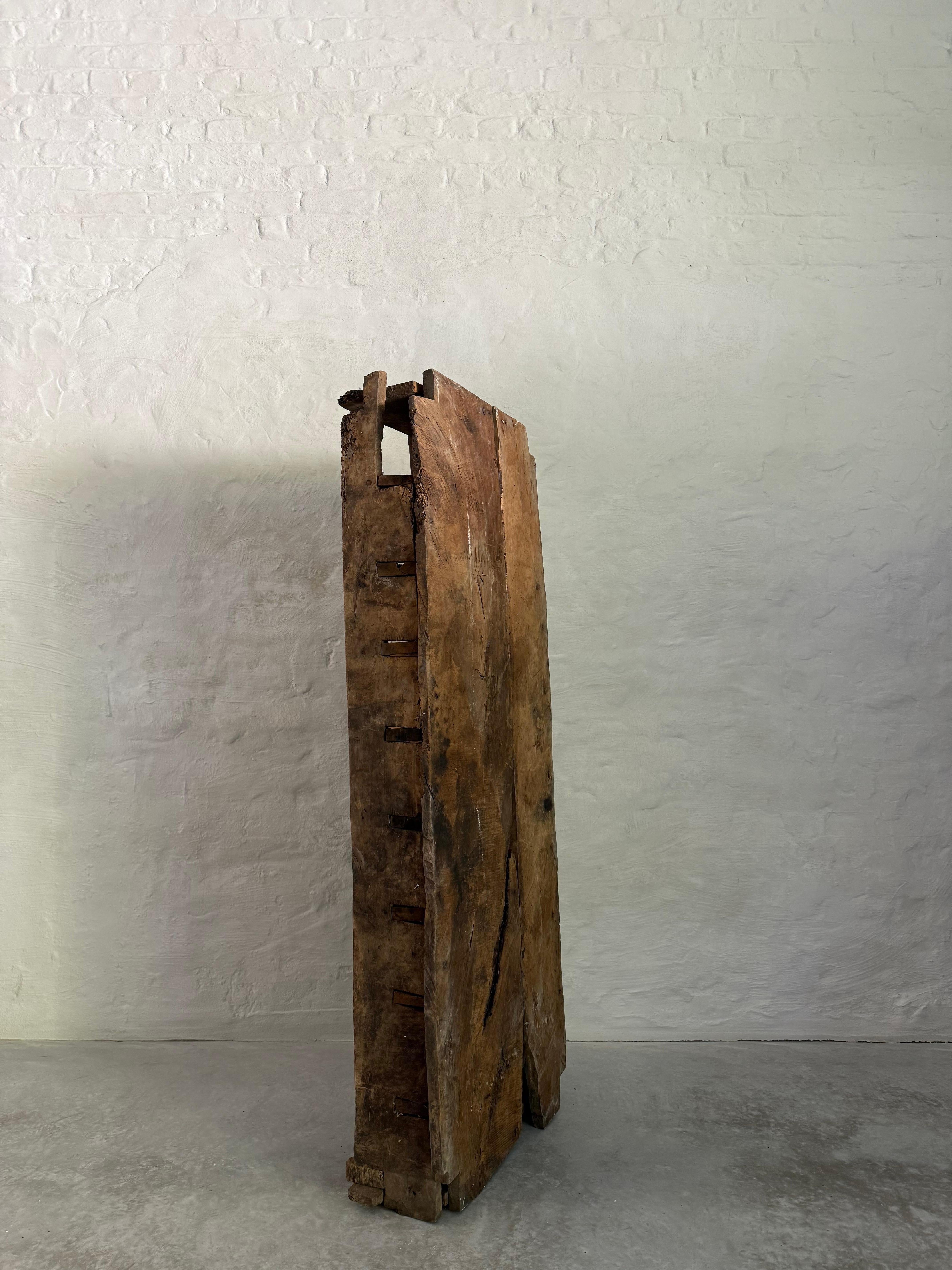 Primitive Wabi Sabi Shelving Cabinet from the Pyrenees For Sale 1