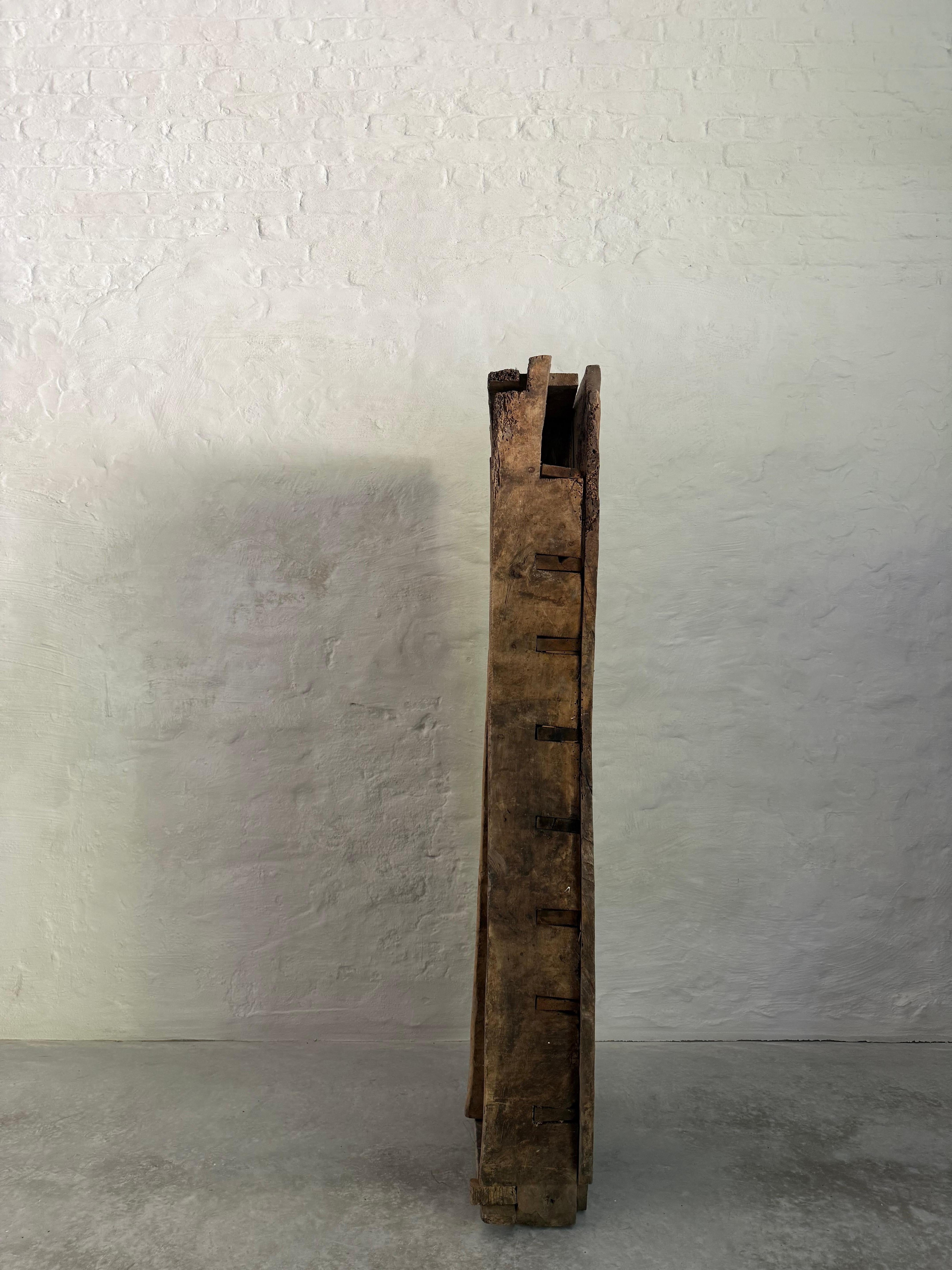 Primitive Wabi Sabi Shelving Cabinet from the Pyrenees For Sale 2