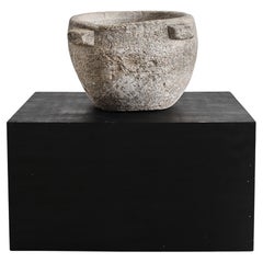 Antique Primitive Wabi Sabi XXL 16th C. Spanish Marble Mortar