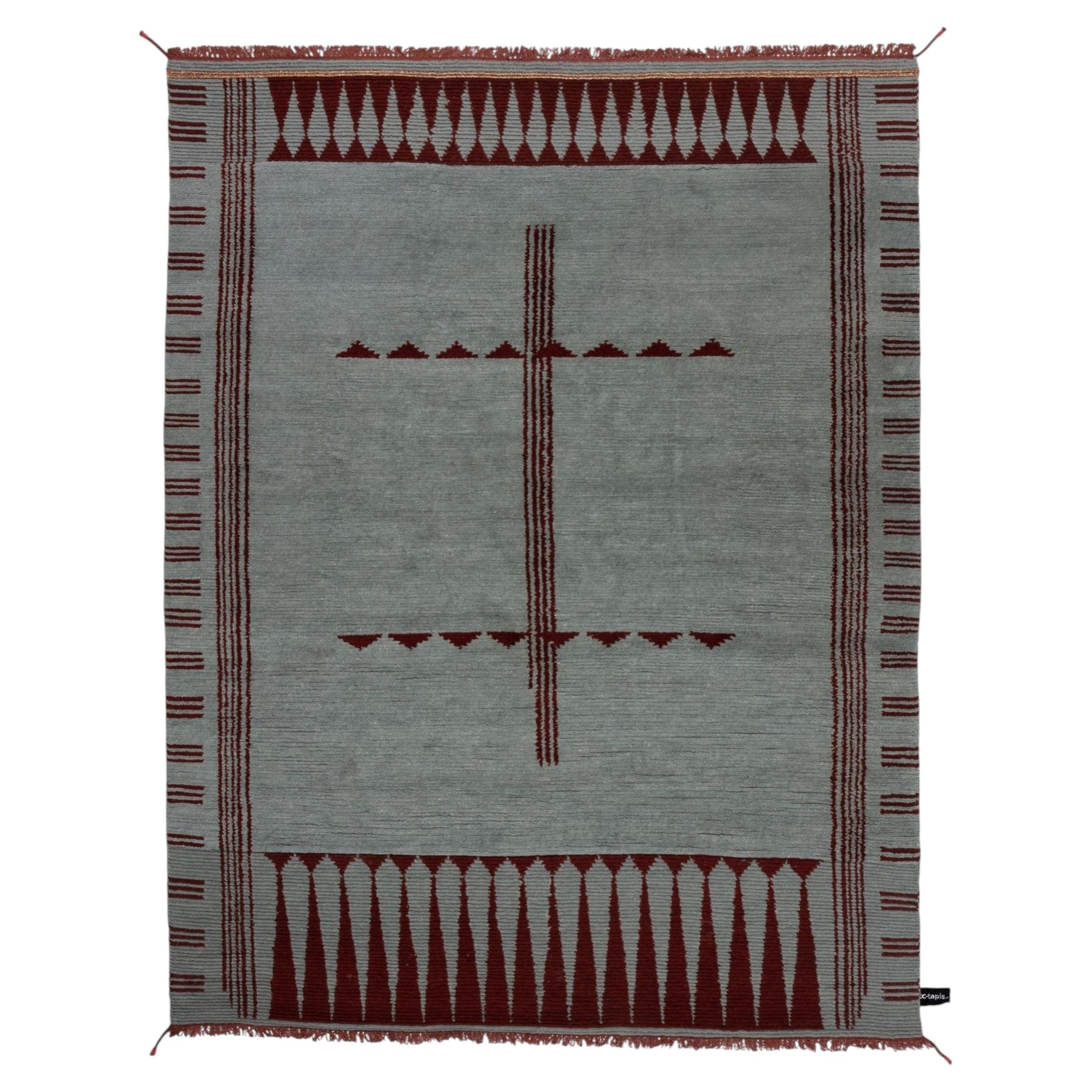 Primitive Weave 1 in Stone, Handmade rug by Chiara Andreatti for cc-tapis
