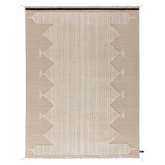 Primitive Weave 4 in Undyed cc-tapis Handmade rug by Chiara Andreatti