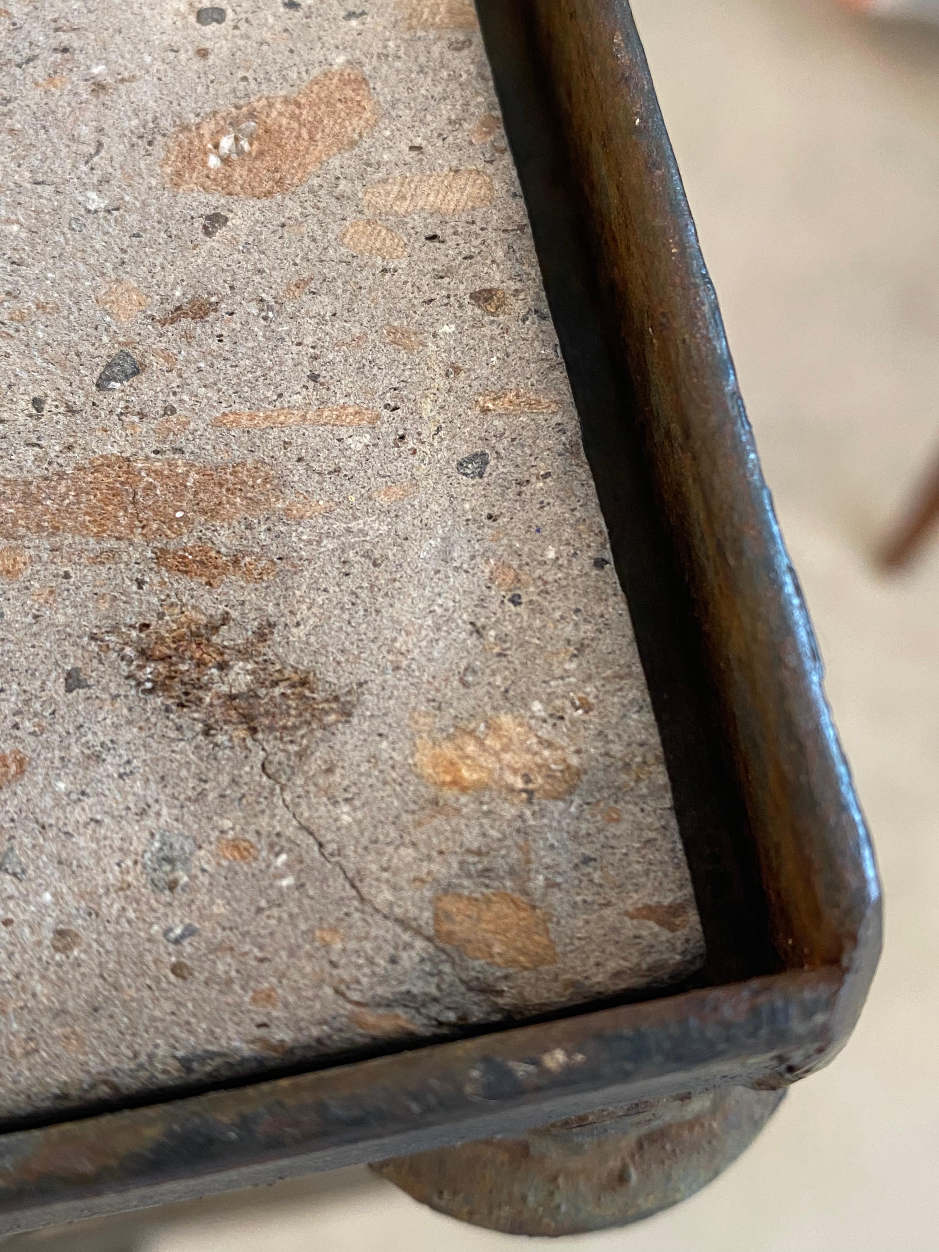 Primitive Welded Steel Pedestal With Concrete en vente 10