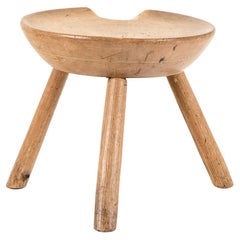 Primitive Welsh Elm Stool
