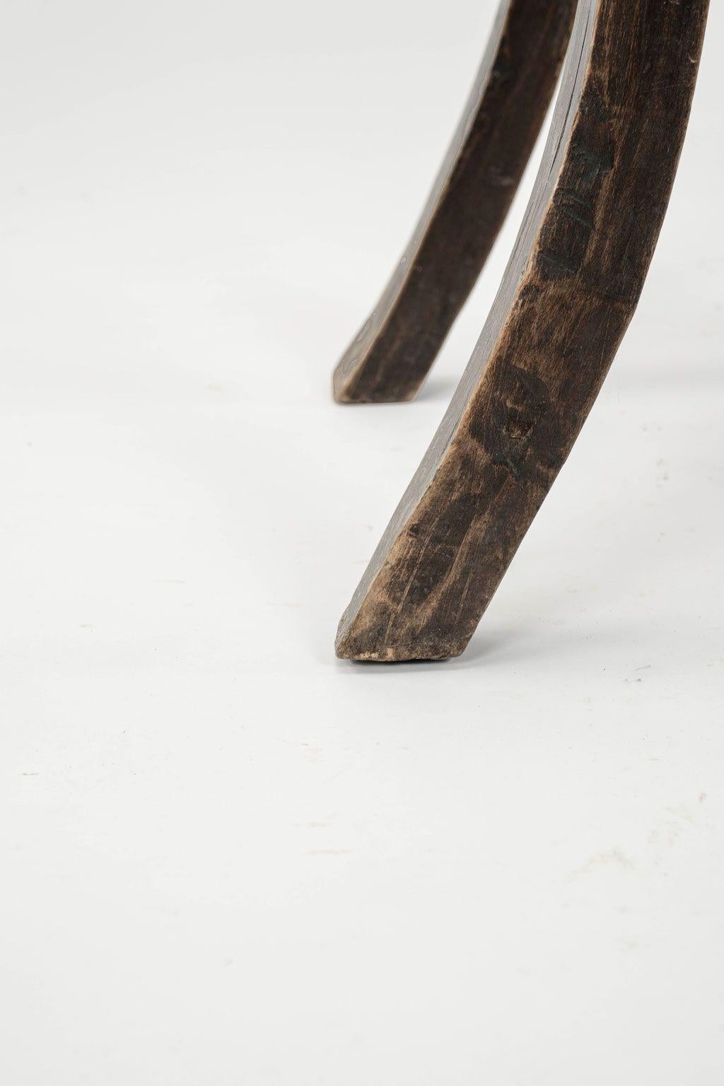 Primitive Welsh Splayed Leg Stool For Sale 4