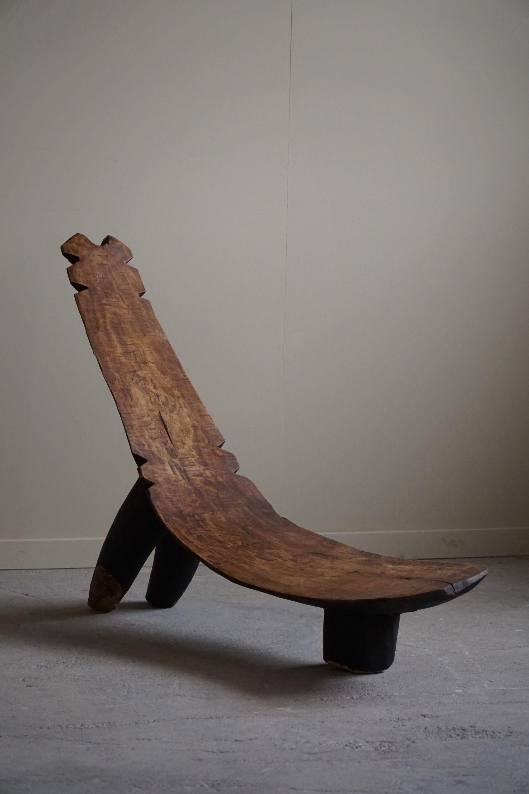 Primitive West African Tribal Lobi Chair, Burkina Faso, Wabi Sabi, 1940s For Sale 1