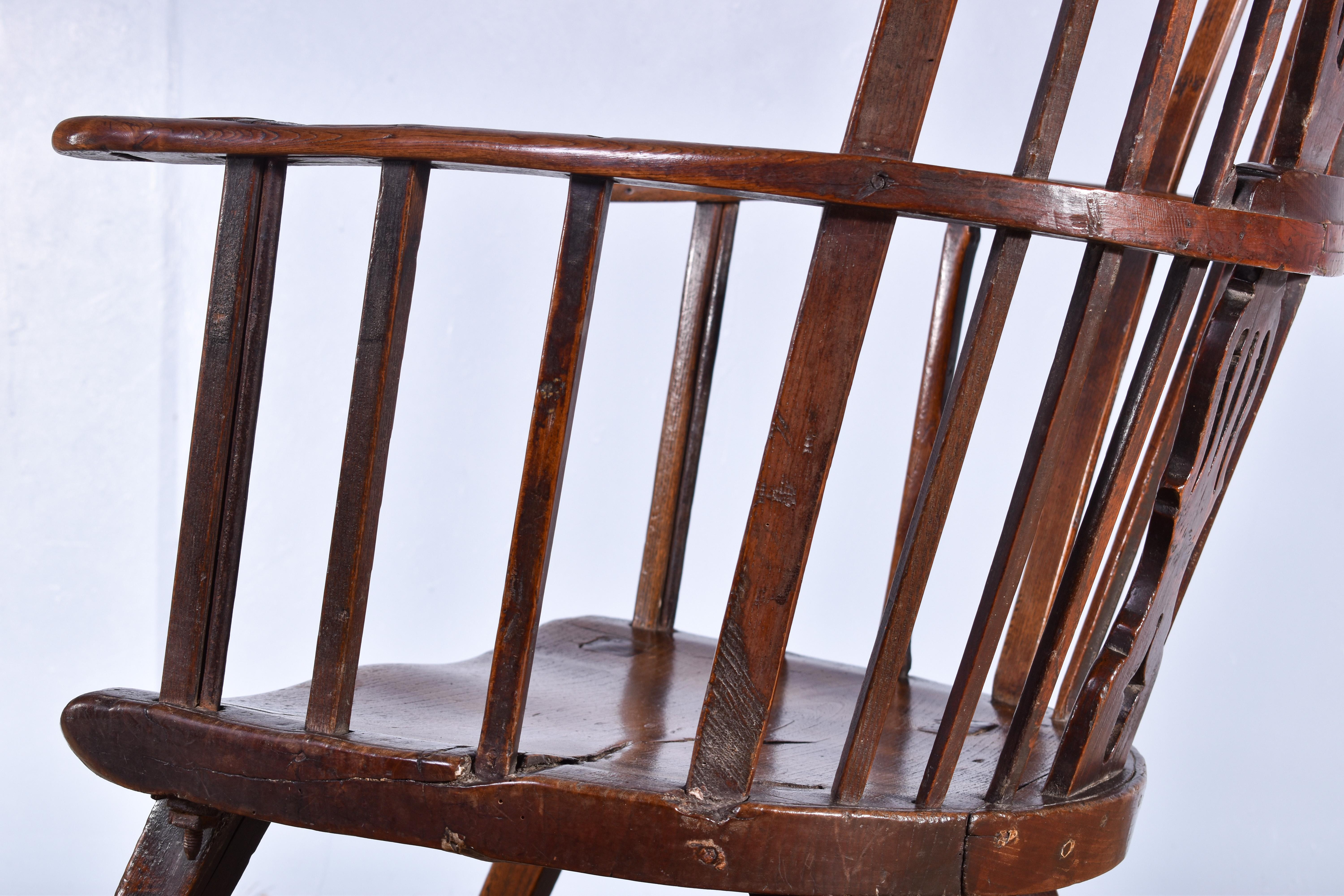Primitive Windsor Armchair For Sale 5