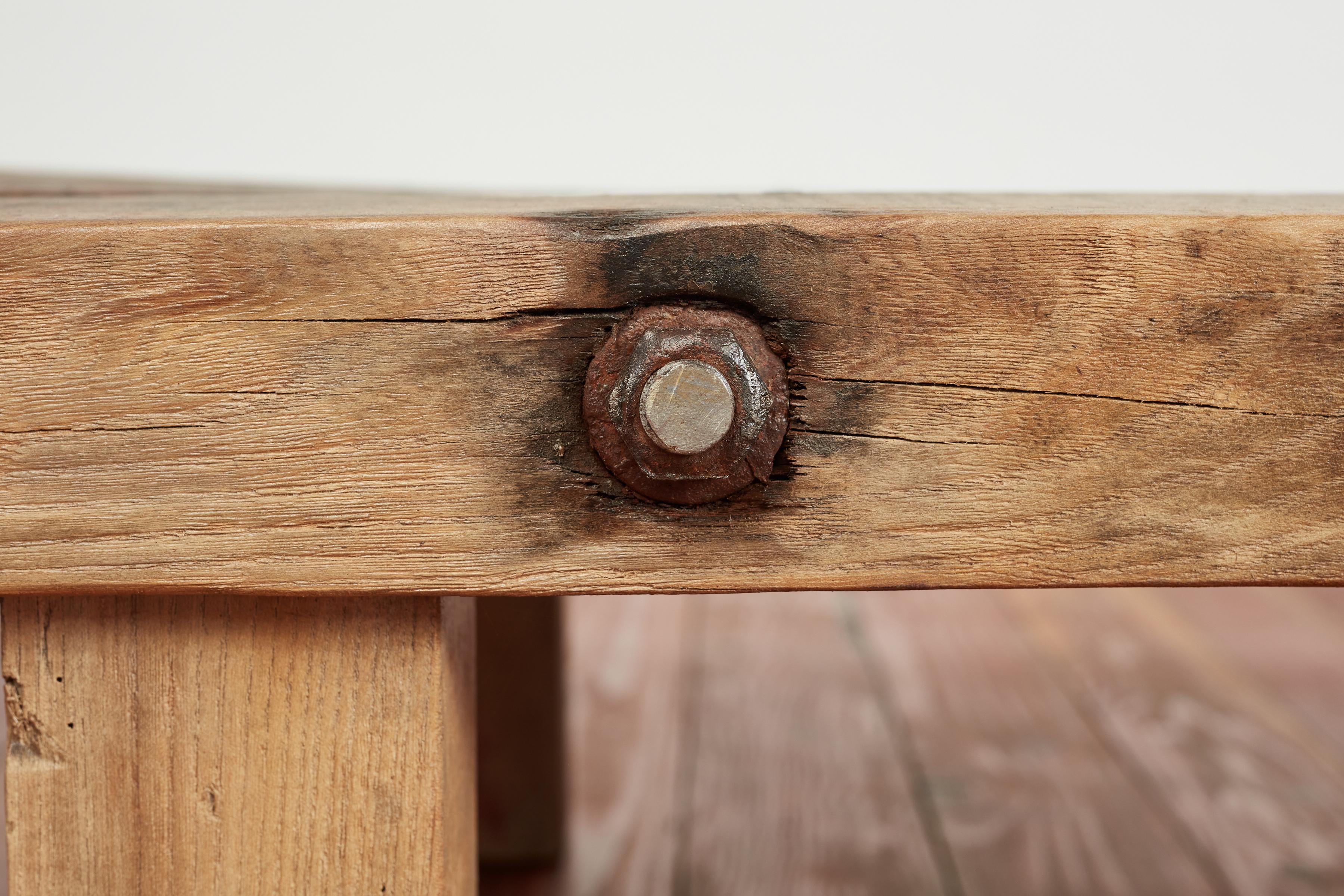 Banc en bois primitif en vente 13