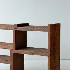 Primitive Wood Bookshelf/Credenza