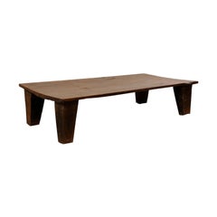 Naga Liege oder Tisch:: aus einem Stück Holz geschnitzt:: Anfang 20