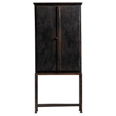 Primitive Wood & Iron Cupboard, France, circa 1890